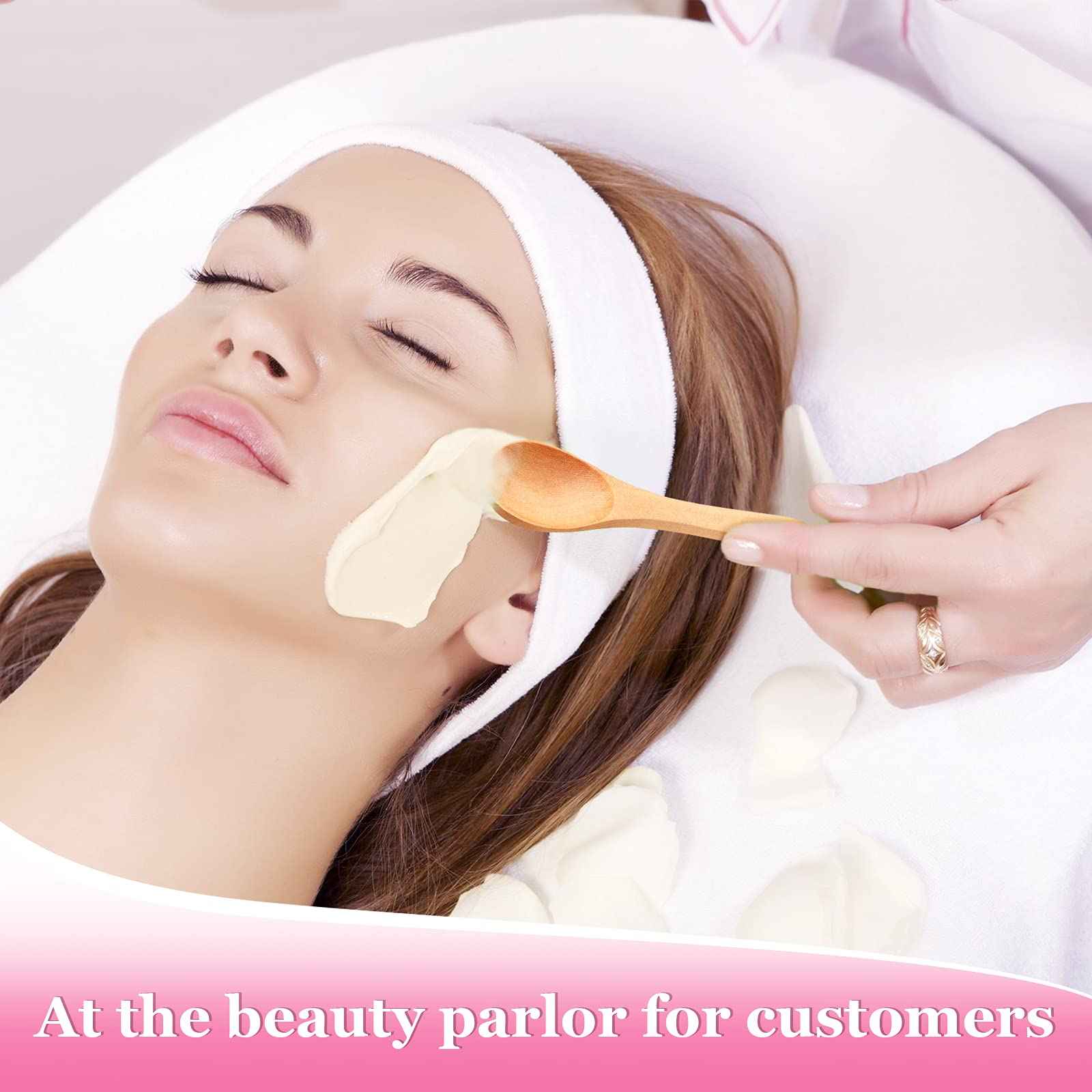 36 Pieces Small Wooden Spoons Wooden Makeup Spatulas Cosmetic Spoons Mini Nature Beauty Scoop for Women Girls Mixing Makeup, Facial Cosmetic, Skin Care