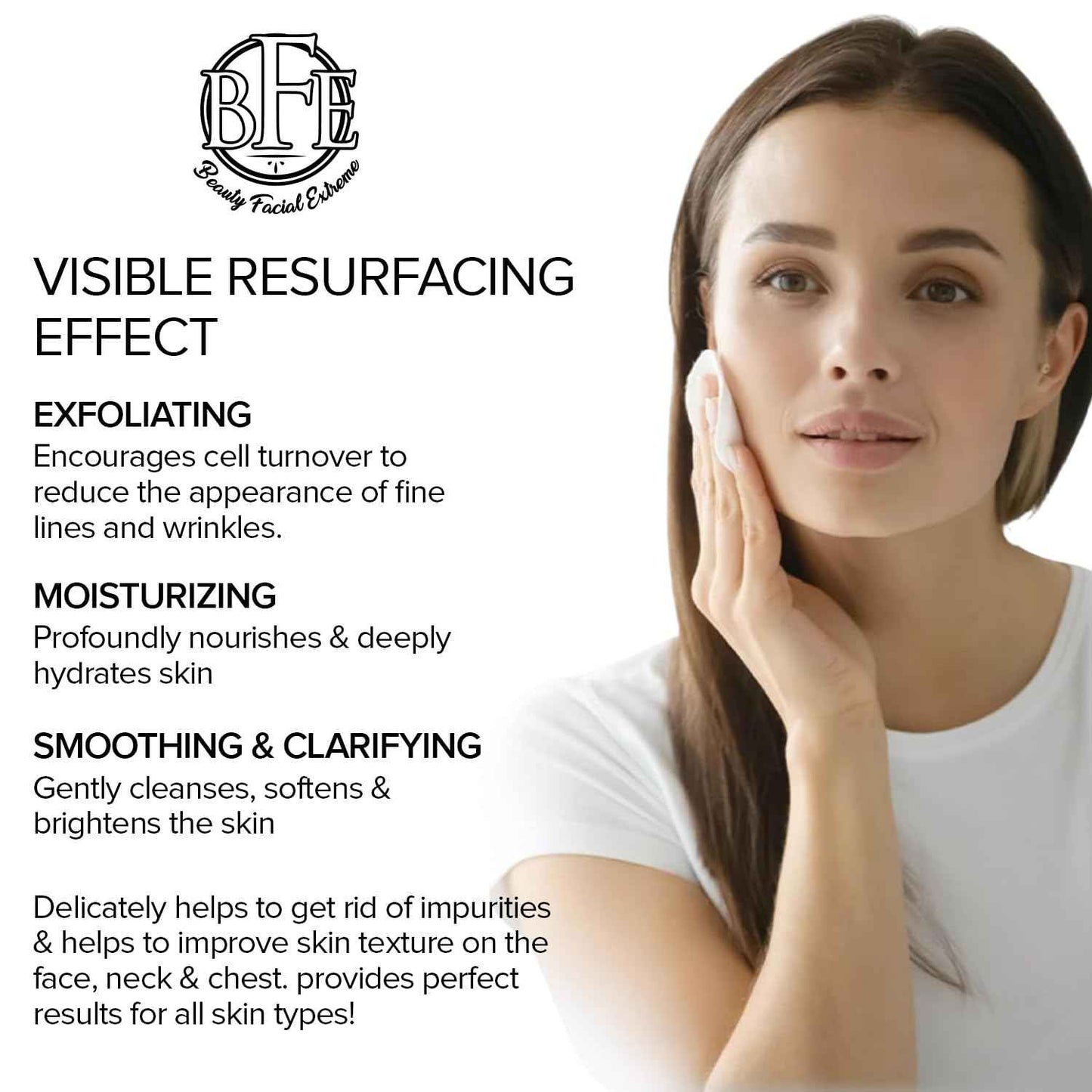Anti-Aging Resurfacing Peel Pads - Contains Lactic, Salicylic, & Glycolic Acid. Reduces fine Lines, Wrinkles, Dark Spots, Freckles & Uneven Skin Tone. Restore Skin for Smoother & Radiant Complexion.