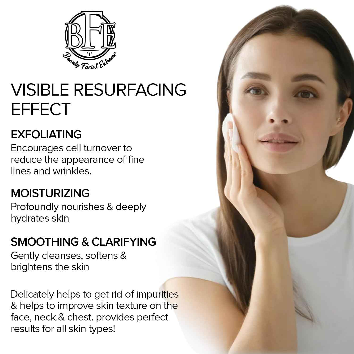 Anti-Aging Resurfacing Peel Pads - Contains Lactic, Salicylic, & Glycolic Acid. Reduces fine Lines, Wrinkles, Dark Spots, Freckles & Uneven Skin Tone. Restore Skin for Smoother & Radiant Complexion.
