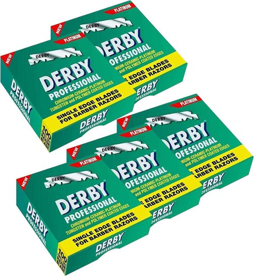 500 "Derby Professional" Single Edge Razor Blades for straight razor