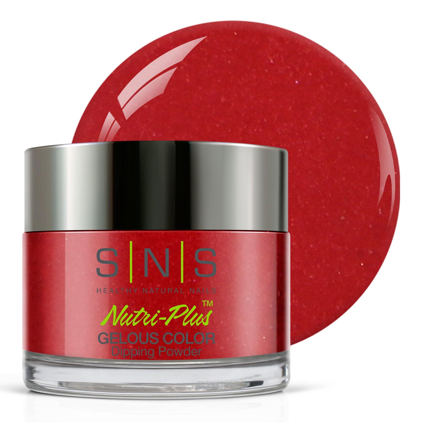 SNS Nail Dip Powder, Gelous Color Dipping Powder - Redwood Marvel (Red) - Long-Lasting Dip Nail Color Lasts 14 Days - Low-Odor & No UV Lamp Required - 1oz