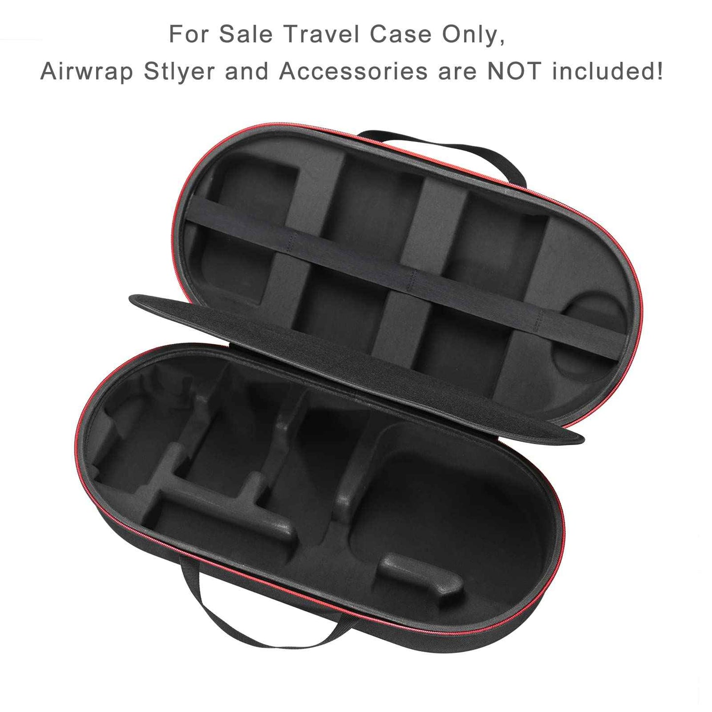 RLSOCO Hard Case for Dyson Airwrap Complete Long/Complete Styler HS08 HS05 HS01,NOT for Dyson Airwrap i.d. - Fits 4pcs Long Barrels or Short Barrels - Black (Case Only,Hair Styler is not Included)
