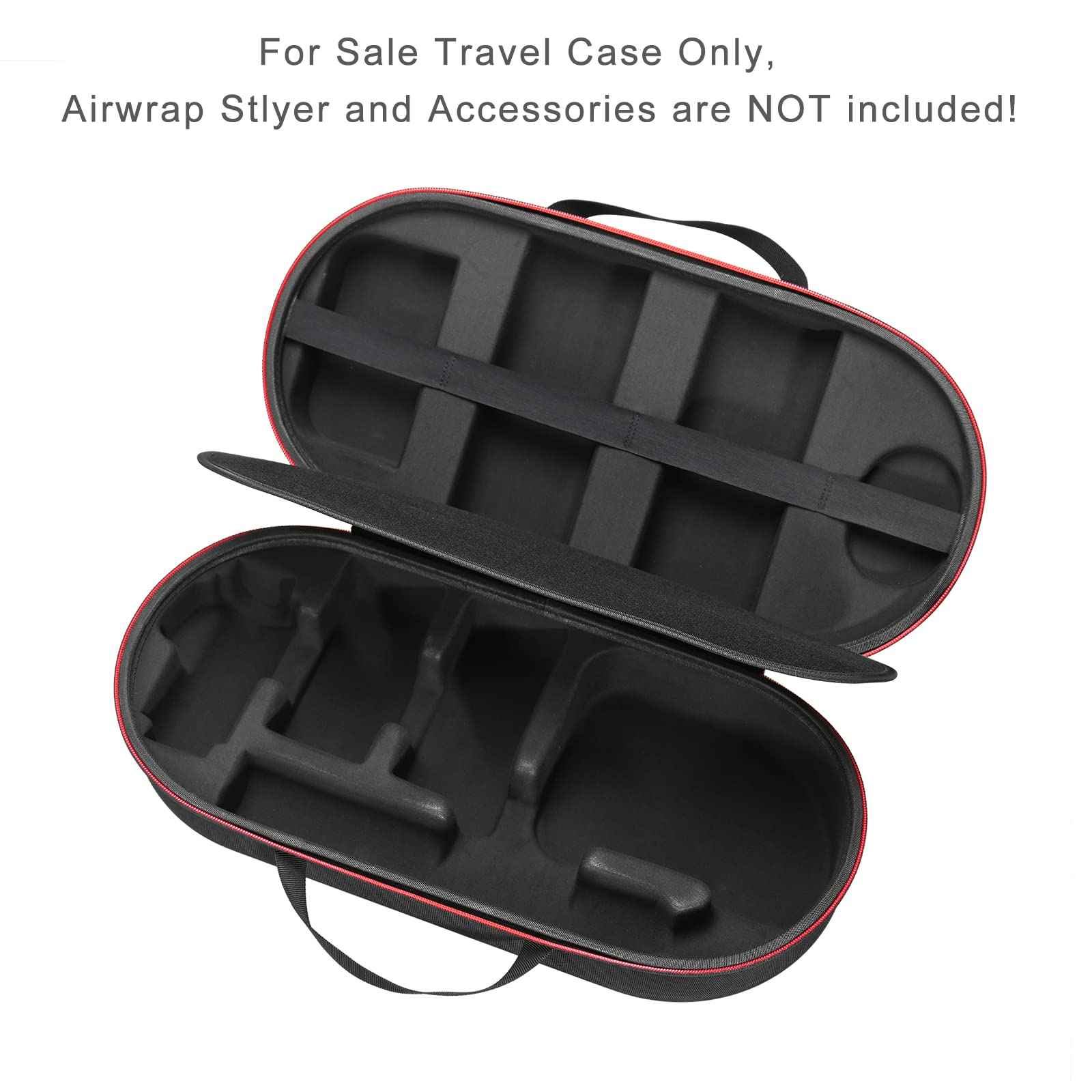 RLSOCO Hard Case for Dyson Airwrap Complete Long/Complete Styler HS08 HS05 HS01,NOT for Dyson Airwrap i.d. - Fits 4pcs Long Barrels or Short Barrels - Black (Case Only,Hair Styler is not Included)