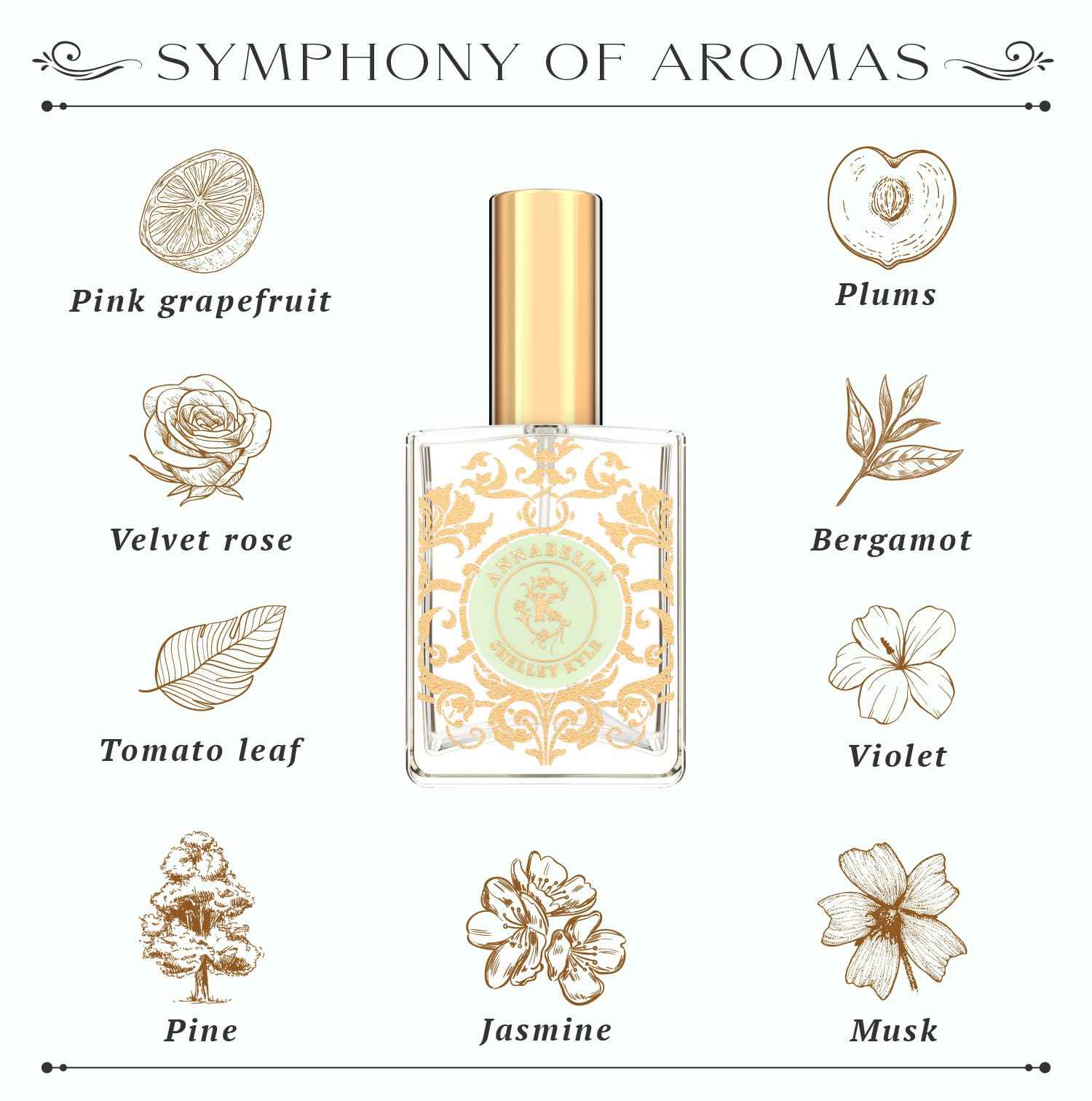 Shelley Kyle Unveiling Exquisite Fragrances with Travel Size Women's Perfume. Discover Enchanting and Tease Scents, Plus Floral Annabelle Perfume, 30 ml