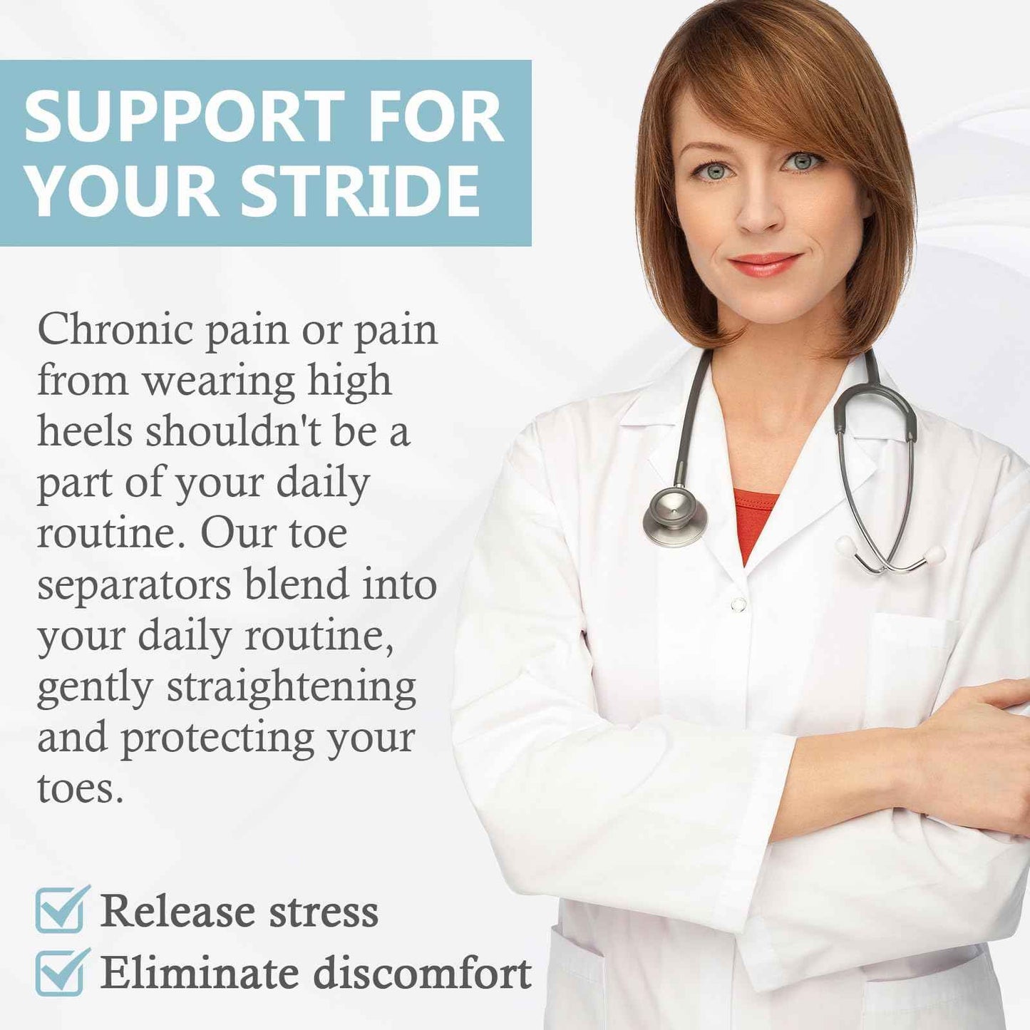 sundpik 2PCS Toe Separators for Women and Men, Gel Toe Spacers for Pedicure and Foot Alignment, Comfortable Foot Care for Bunions and Overlapping Toes