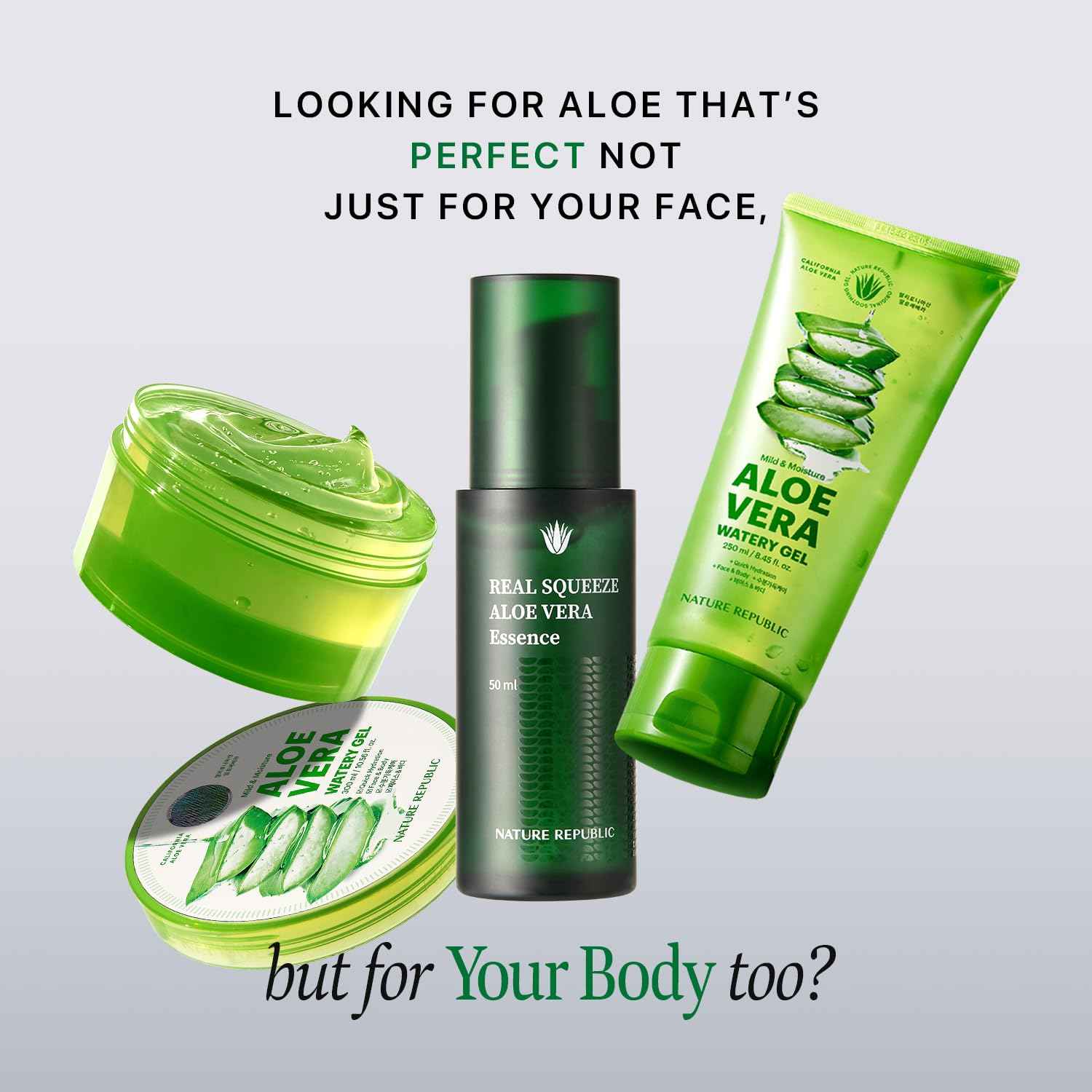 Nature Republic Soothing Moisture Aloe Vera Gram 1 (1.69 Fl Oz, Essence)