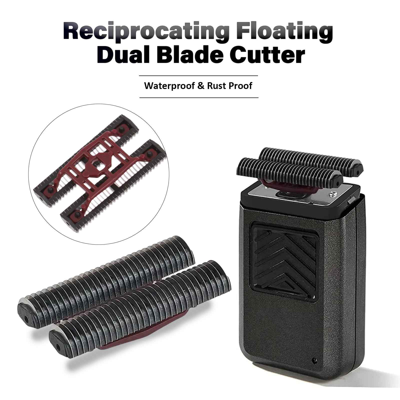 Finale Blades Shaver Replacement Compatible with wahl 5-Star Shaper (#8061-100) and Finale (#8164),Fit for 7031-100 7043-100 Foil Shaver Blade Inner Cutter Bar, Razor Blades, 2 Sets