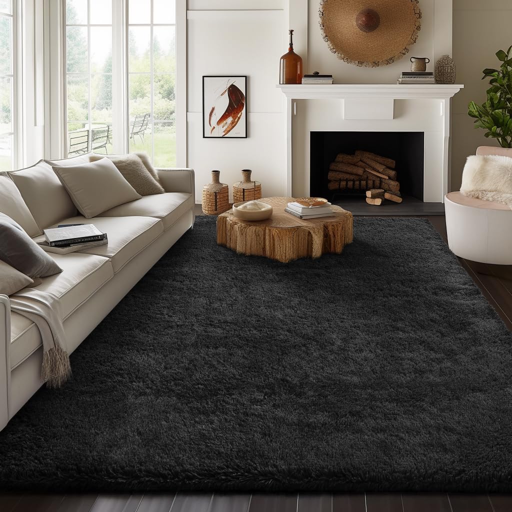 Ophanie 7.9×10 Black Rug