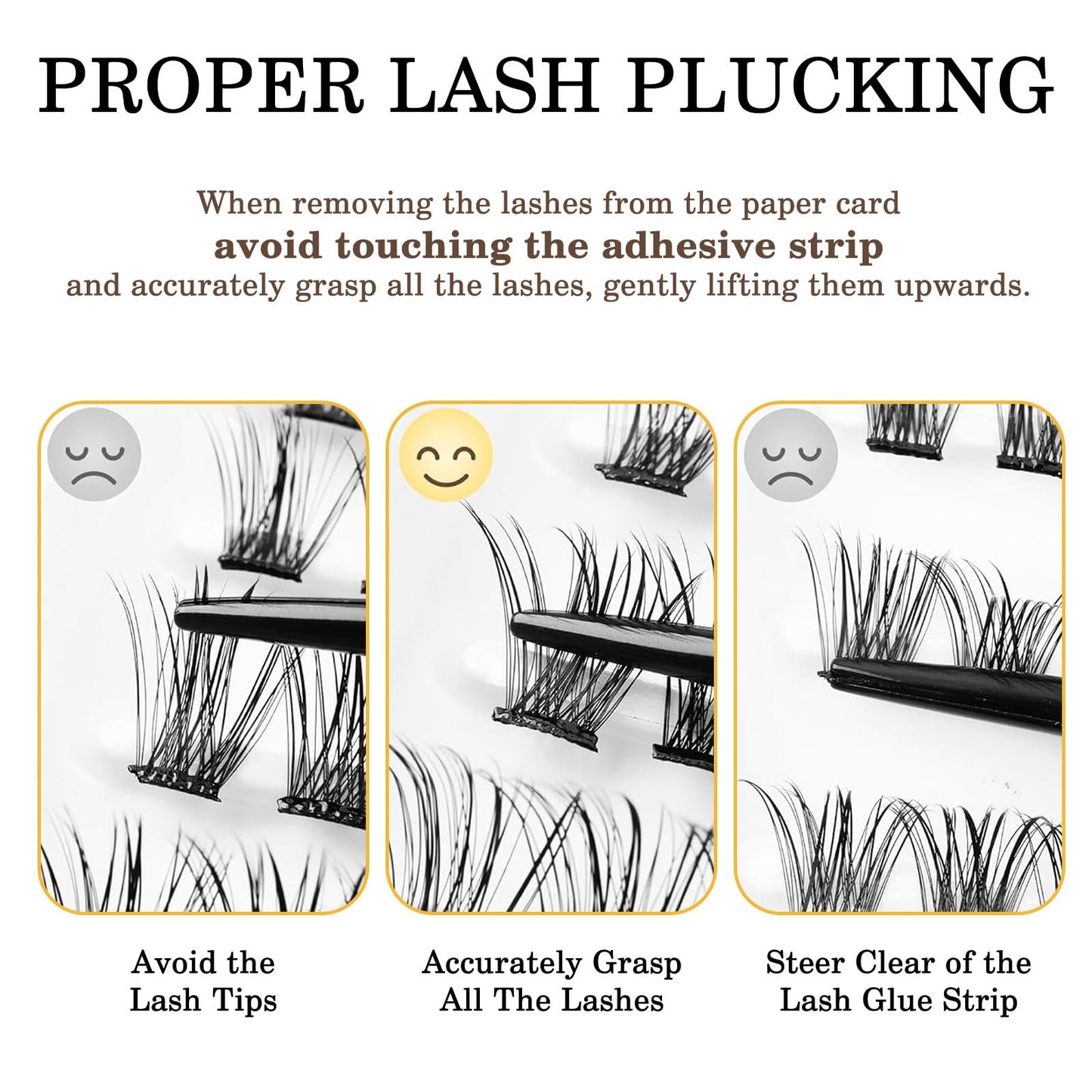 120Pcs Self Adhesive Eyelashes Natural Look, No Glue Needed Lash Clusters, Reusable Lashes Self Adhesive for Beginners, DIY Lash Extensions for Home Use, with Eyelash Clusters Tweezer