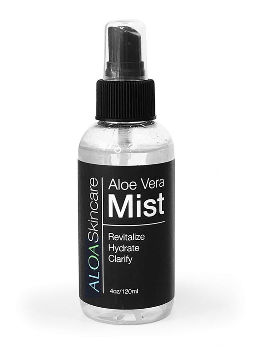 ALOA Skincare Aloe Mist, 4oz Face Mist Spray, Organic Formula for Clear Skin