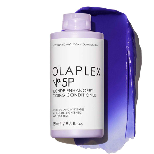 Olaplex Nº. 5P Blonde Enhancer Purple Toning Conditioner: Neutralizes Brassiness & Strengthen | Repairs Damages & Hydrates Hair | For Coily, Curly, Straight, and Wavy, 250 mL / 8.5 Fl. Oz.