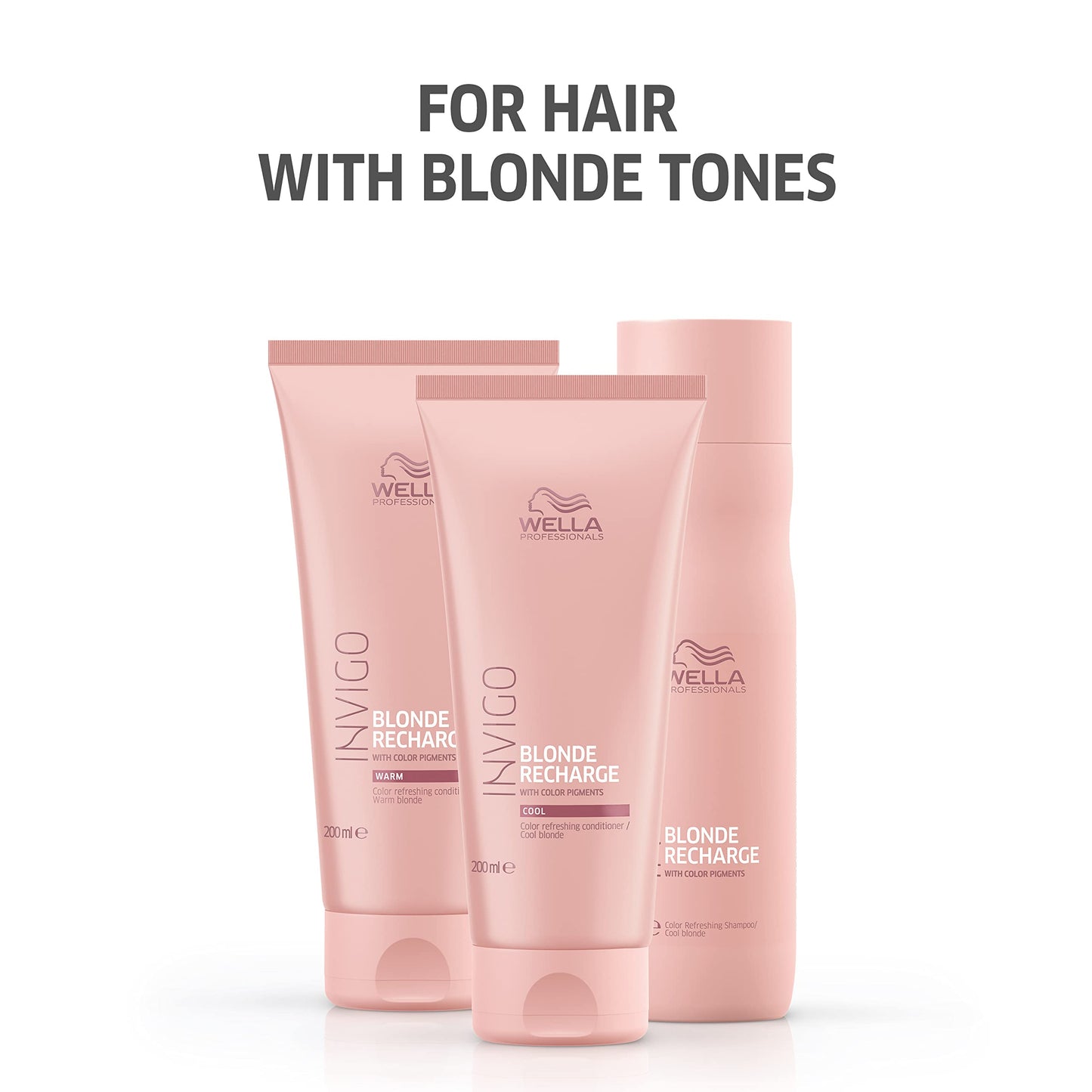 Wella Professionals Invigo Blonde Recharge Cool Color Refreshing Shampoo| Refresh and Maintain Blonde Color| Rid Brassiness|33.8 Fl Oz