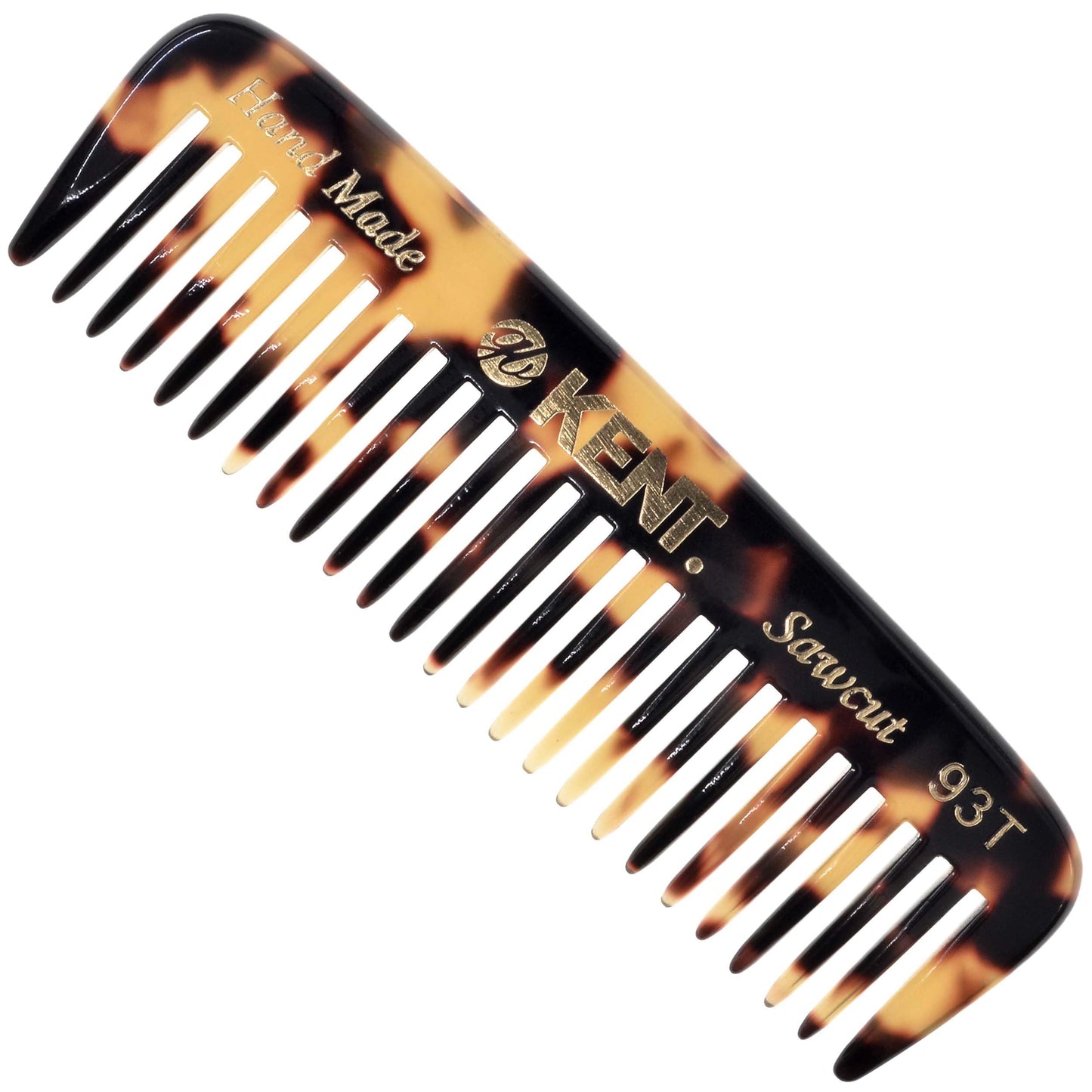 Kent 93TY Mini Beard Comb for Men, Wide Tooth Men's Comb, Mustache Comb and Beard Combs for Facial Hair, Small Pocket Sized Travel Comb, Mini Comb Detangle Comb for Beard Detangling Comb