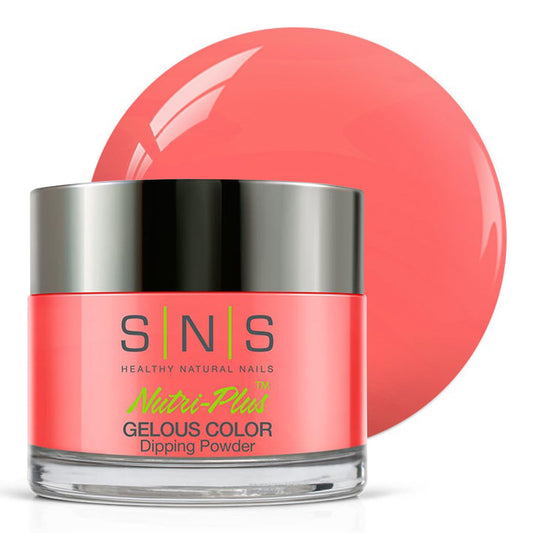 SNS Nail Dip Powder, Gelous Color Dipping Powder - Gen X (Peach) - Long-Lasting Dip Nail Color Lasts 14 Days - Low-Odor & No UV Lamp Required - 1.5oz