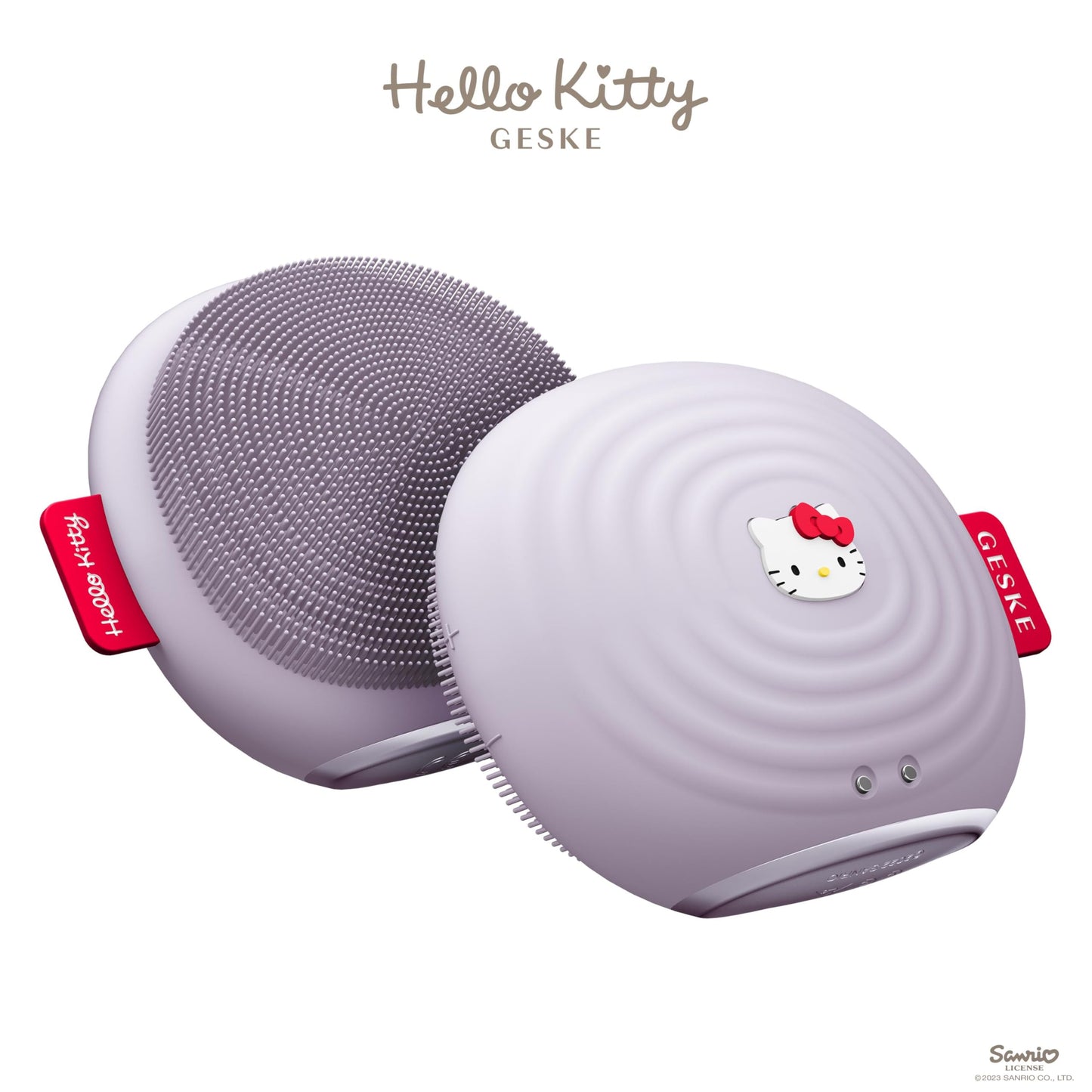 GESKE x Hello Kitty SmartAppGuided™ Sonic Facial Brush | 4 in 1 | Electric Facial Cleansing Brush | Skin Cleansing Brush | Facial Brush | Daily Skincare Routine| Facial Massager & Skin Care