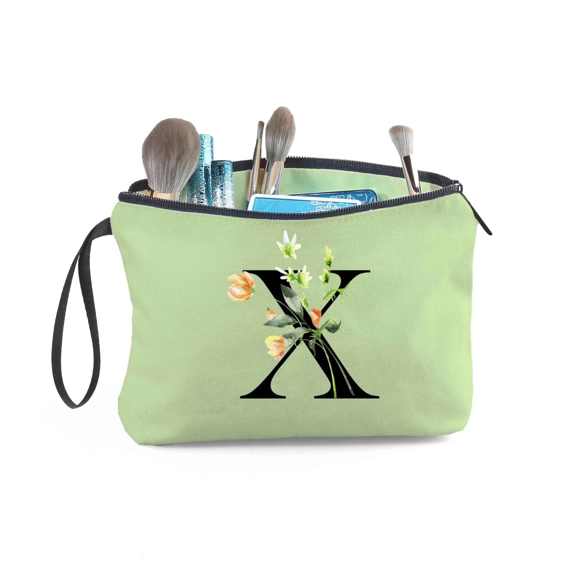 Happy Birthday Friendship Bridesmaid Team Gifts for Employees Women Mom Aunt Daughter Teenage Girl Personalized Make up Cosmetic Bag Travel with Mirror Mothers Day Christmas Graduation X