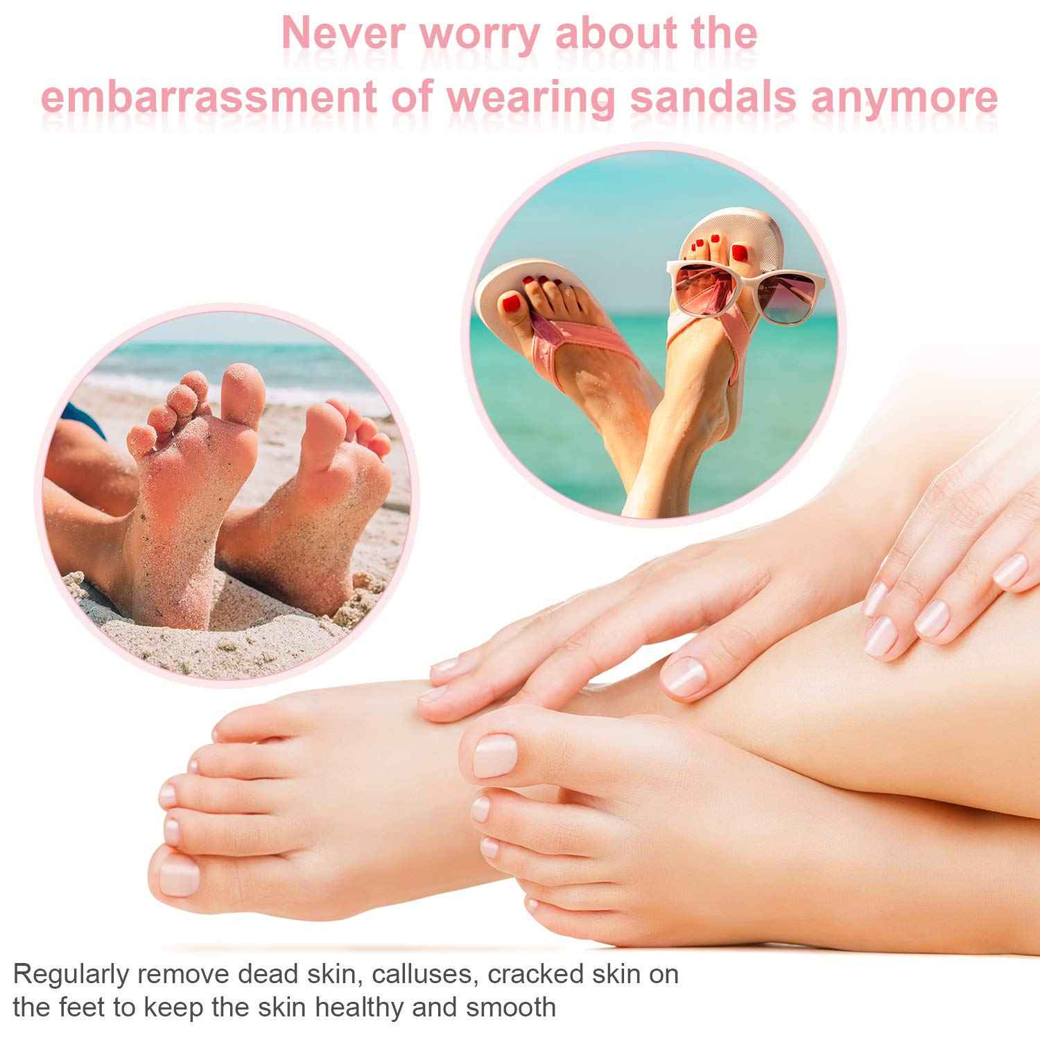 120 Pieces Replacement Sandpaper Discs for Electric Foot File Adjustable Speed Callus Remover Tool Sandpaper Pad Disks Replaceable for Men Women Dead Cracked Hard Skin (Pack of 2)