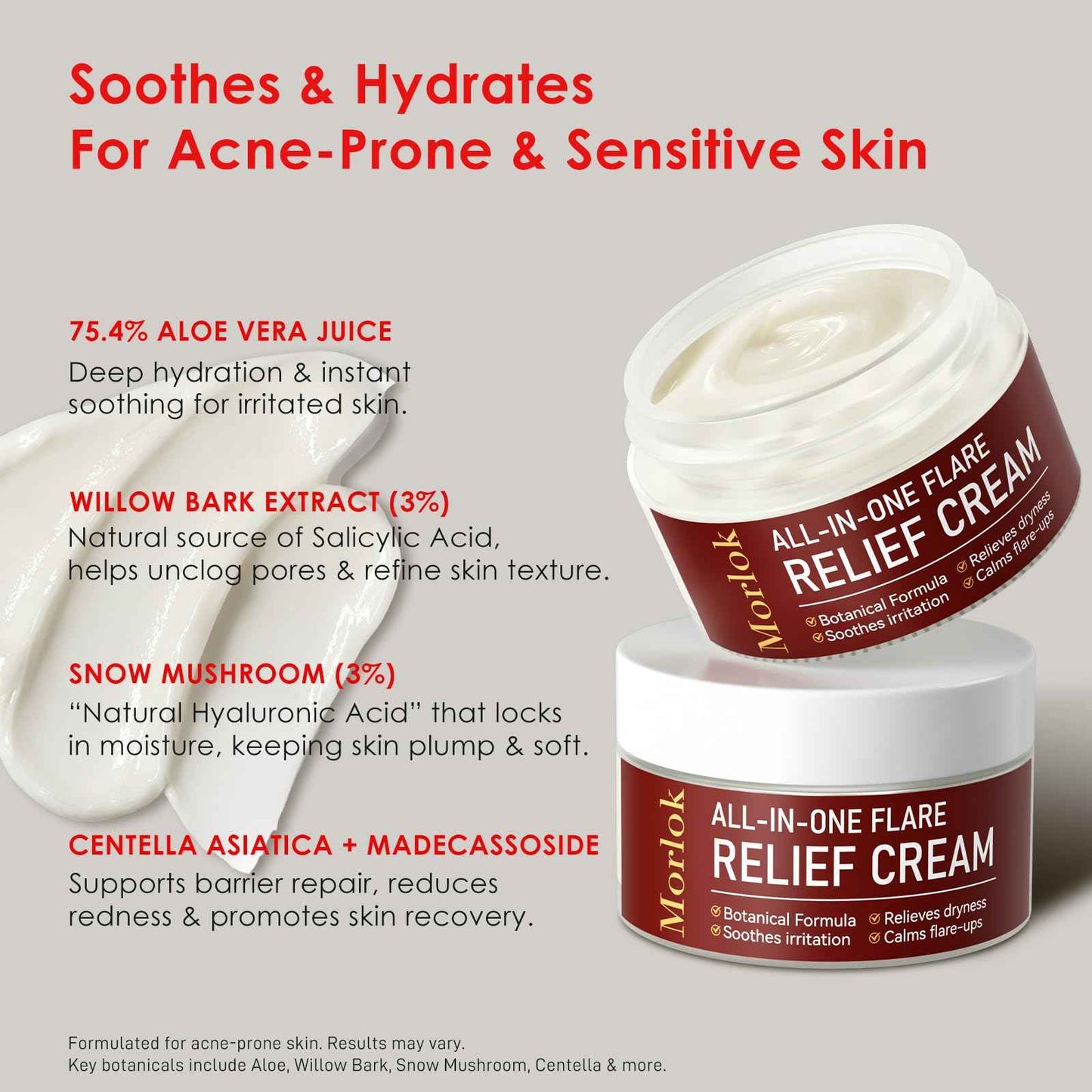 Korean Universal Flare Care Ointment for Sensitive, Irritated or Itchy Skin | Soothing Drawing Salve for Boil-Prone, Chafed & Stressed Areas | Calming Skin Balm with All-Plant Ingredients,1.06 Oz