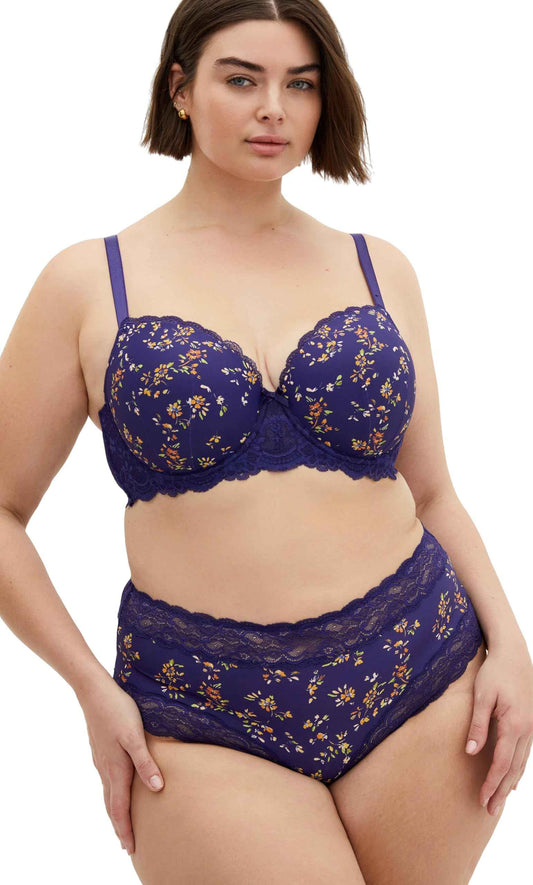 City Chic Women's Plus Size Contour Bra - Hailey Print, 36G