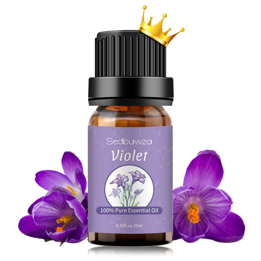 Sedbuwza Violet Essential Oil, Pure Organic Violet Fragrance Oil for Diffuser, Humidifier, Soap, Candle, Perfume