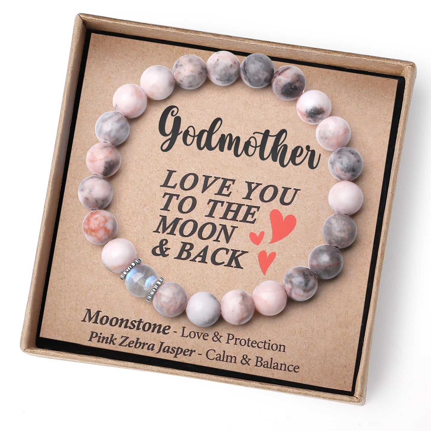 THEMEROL Godmother Gift Godmother Mothers Day Gifts Godmother Gifts from Godchild Godmother Proposal Godmother Bracelets God Mother Gifts for Women God Parents Presents Christmas Valentines Day