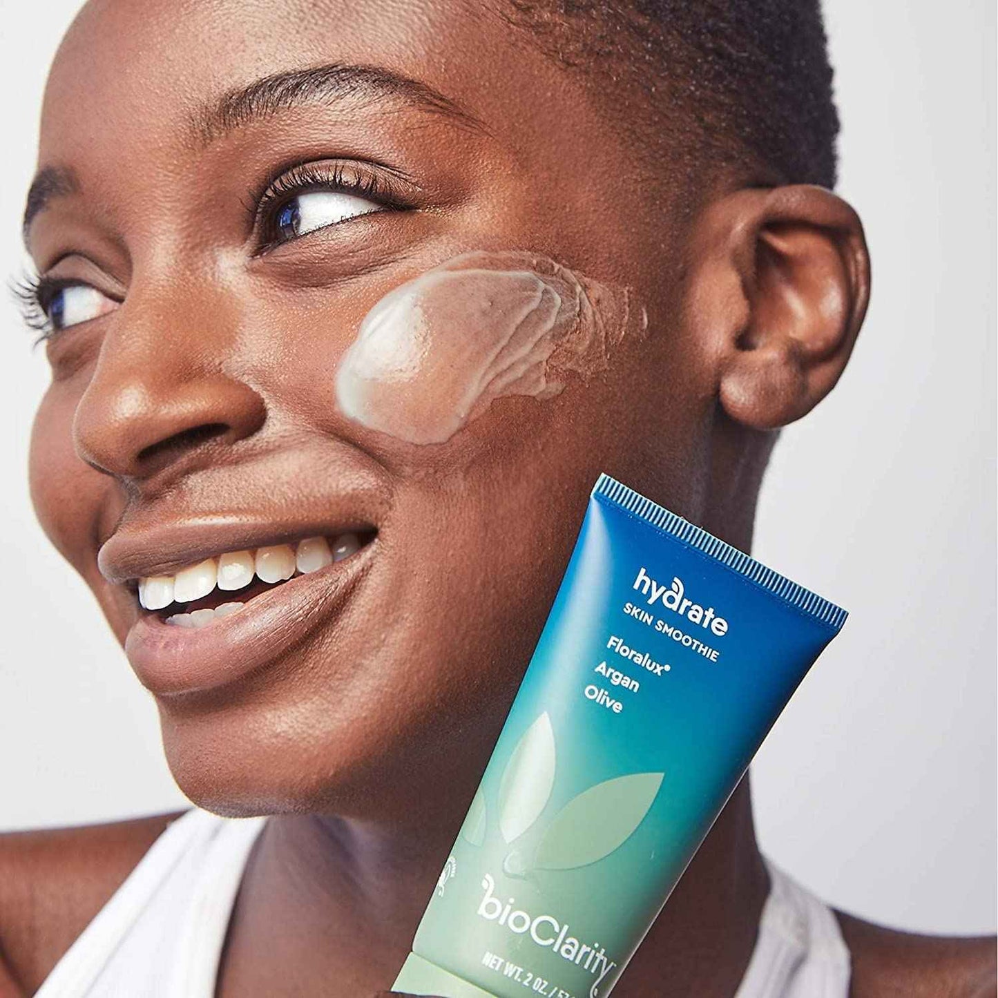 BioClarity Skin Smoothie Gel Moisturizer, 24-Hour Hydration for Normal & Oily Skin, Vegan Formula with Olive, Argan, Ceramide, 2 Fl Oz, Pack of 2