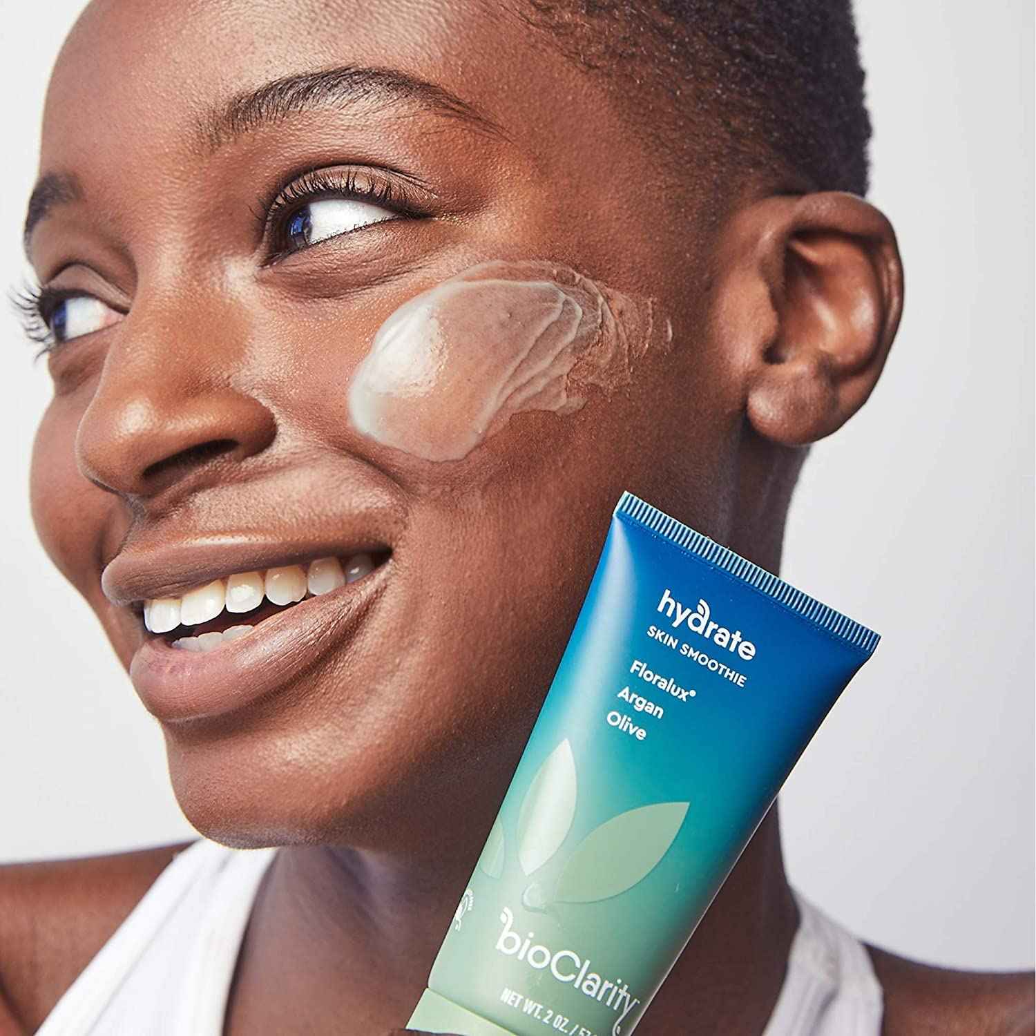 BioClarity Skin Smoothie Gel Moisturizer, 24-Hour Hydration for Normal & Oily Skin, Vegan Formula with Olive, Argan, Ceramide, 2 Fl Oz, Pack of 2