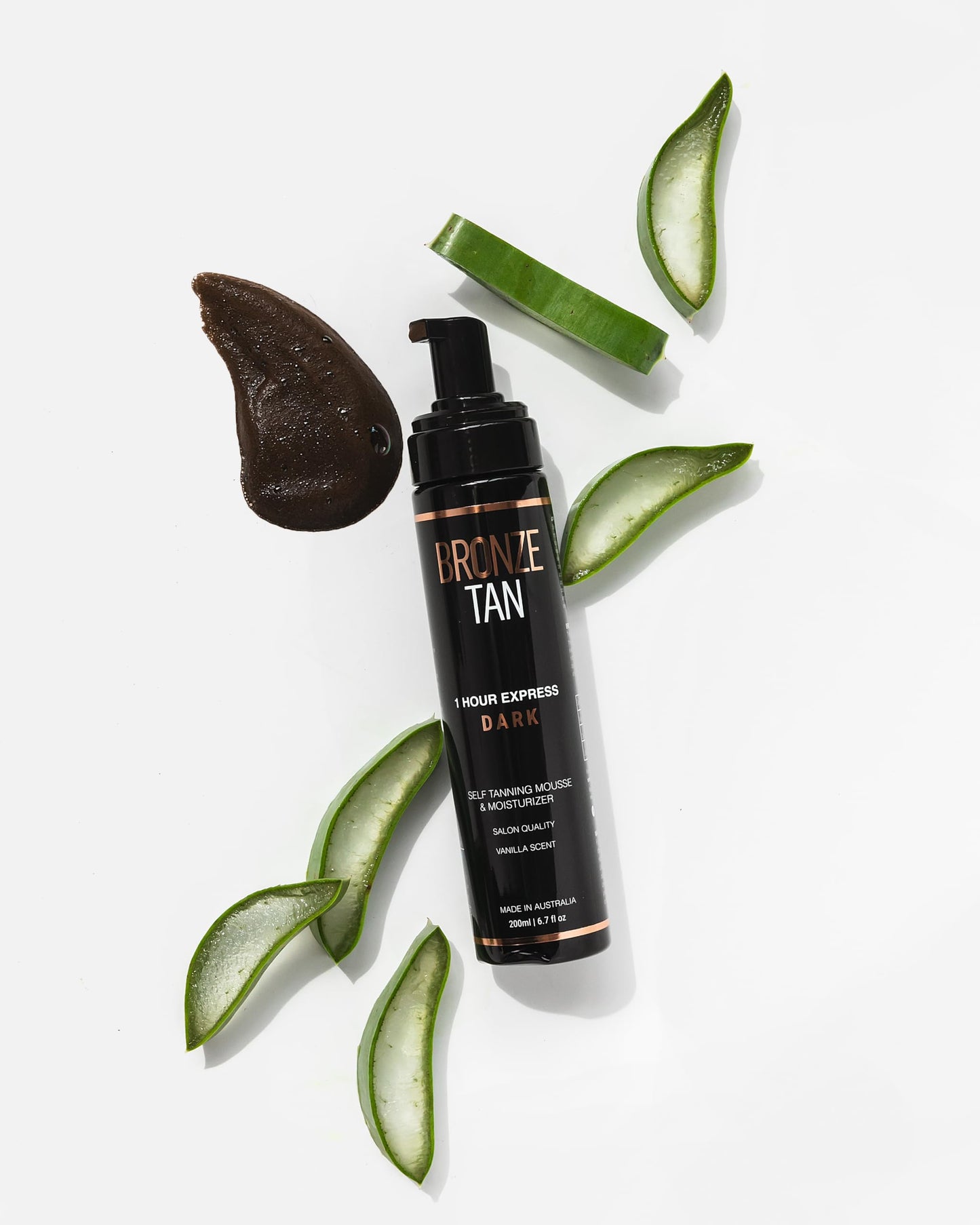 Bronze Tan Self Tanner Mousse Dark Self Tan Foam | Sunless Tanner for all Skin Tones | Salon Quality Fake Tan Vanilla Scented Best Sellers (200 ml/ 6.7 oz)