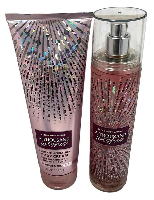 Bath & Body Works - Signature Collection - A Thousand Wishes- Gift Set- Fine Fragrance Mist & Ultra Shea Body Cream by Bath & Body Works
