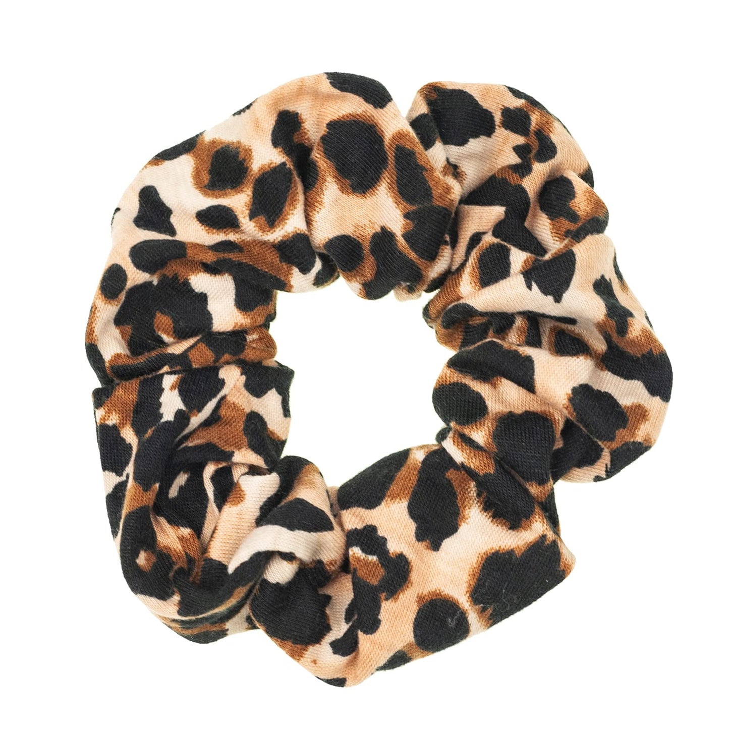 Leopard Print Scrunchies Set - 6PCS Bandana Hair Ties for Women (Assorted Prints)