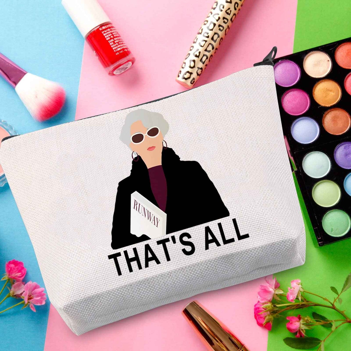 WZMPA Movie Fans Cosmetic Makeup Bag Movie Fans Gift That's All Makeup Zipper Pouch Bag For Women Girls(That's All)