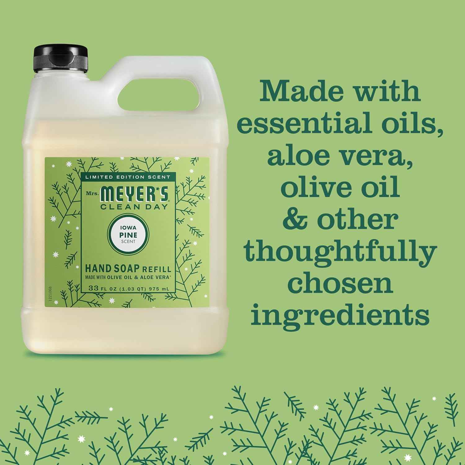 Mrs. MEYER'S Clean Day Liquid Hand Soap Refill 33 OZ Variation (Iowa Pine)