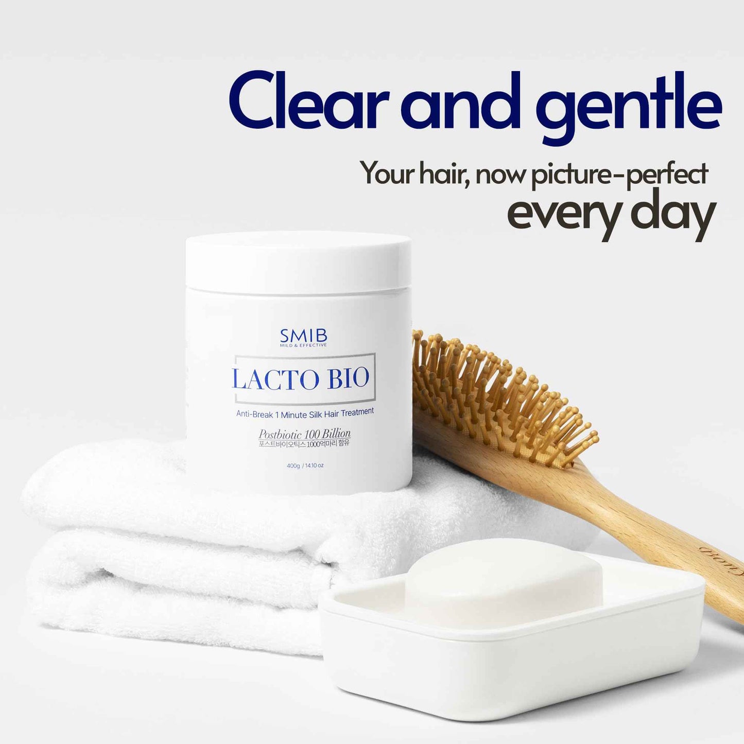 SMIB Lactobio 1'Min Silk Hair Treatment - 100 Billion Postbiotic-Powered Formula for Silky, Healthy Hair–Nourish & Protect -Strengthen & Nourish with Advanced Scalp Care - Korean Formula (14.10 oz)