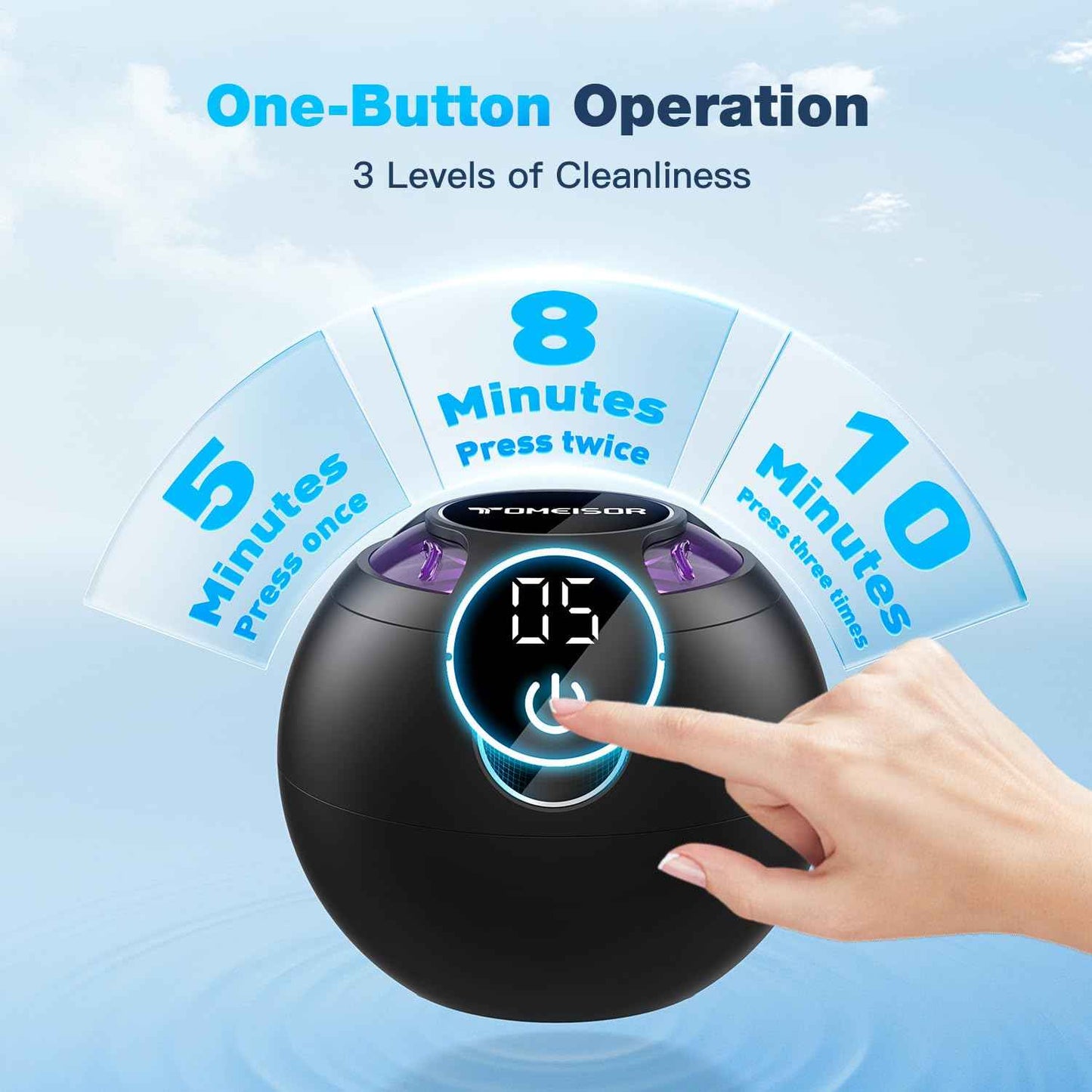 Ultrasonic Retainer Cleaner Machine,45kHz Ultrasonic Cleaner,360°Cleaning for Dentures,Aligner,Mouth Guard,Jewelry,Braces,Toothbrush Heads with 200 ML Dental Cleaning Pod, 3 Modes,Black