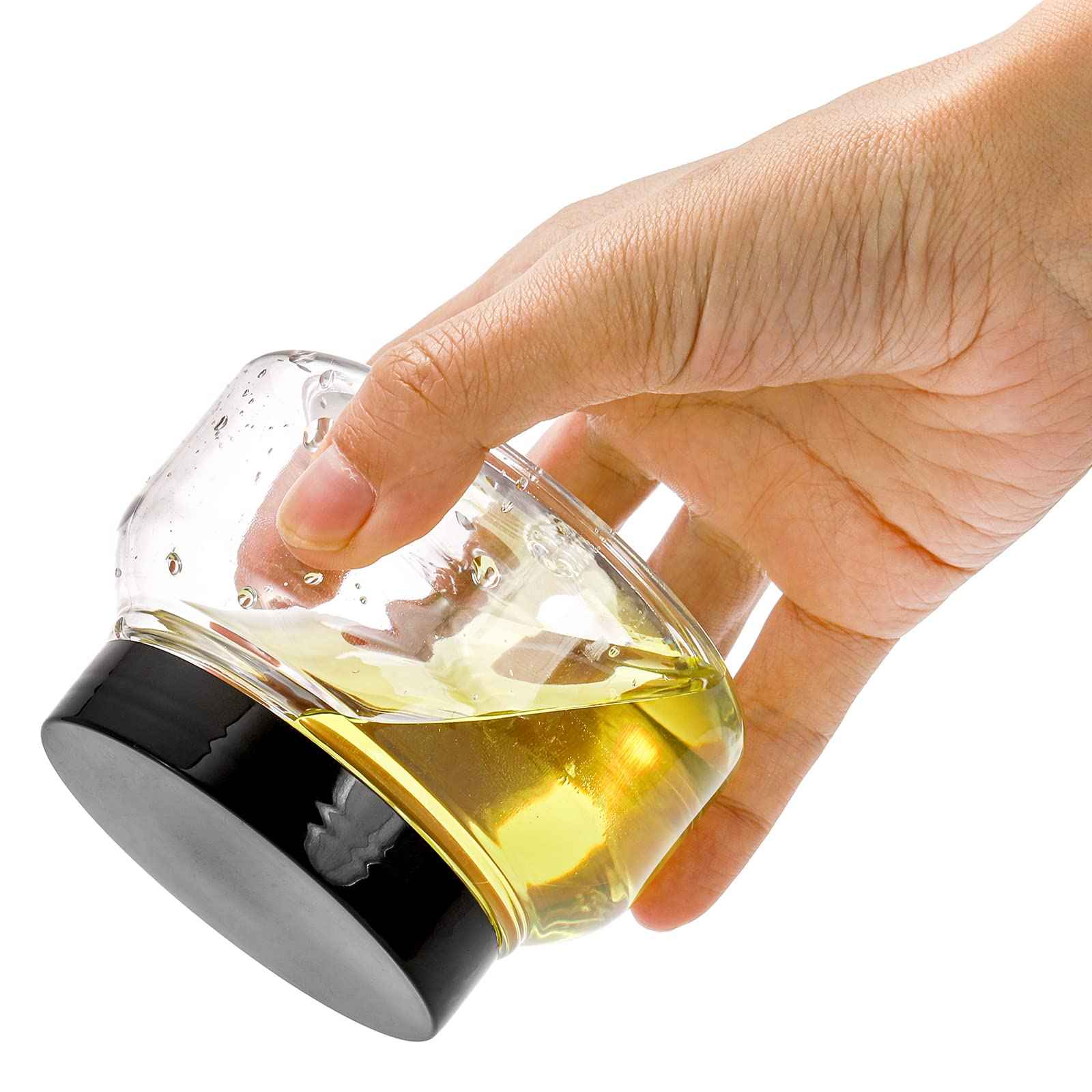 Yarlung 16 Pack 8 Oz Plastic Jars with Lids, Clear Body Scrub Containers Empty Refillable Containers Round Low Profile Samples Jars for Makeup, Body Butter, Creams, Slime, Travel Storage