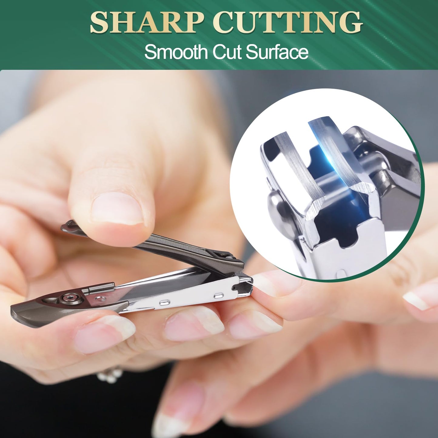 Nail Clippers Men Women Gifts, Graduation Gifts for Him Cool Dad Gifts from Daughter Wife Son Father Birthday Ideas Ultra Sharp Sturdy Heavy Duty Self-Collecting No Splash Fingernail Toenail Cutter