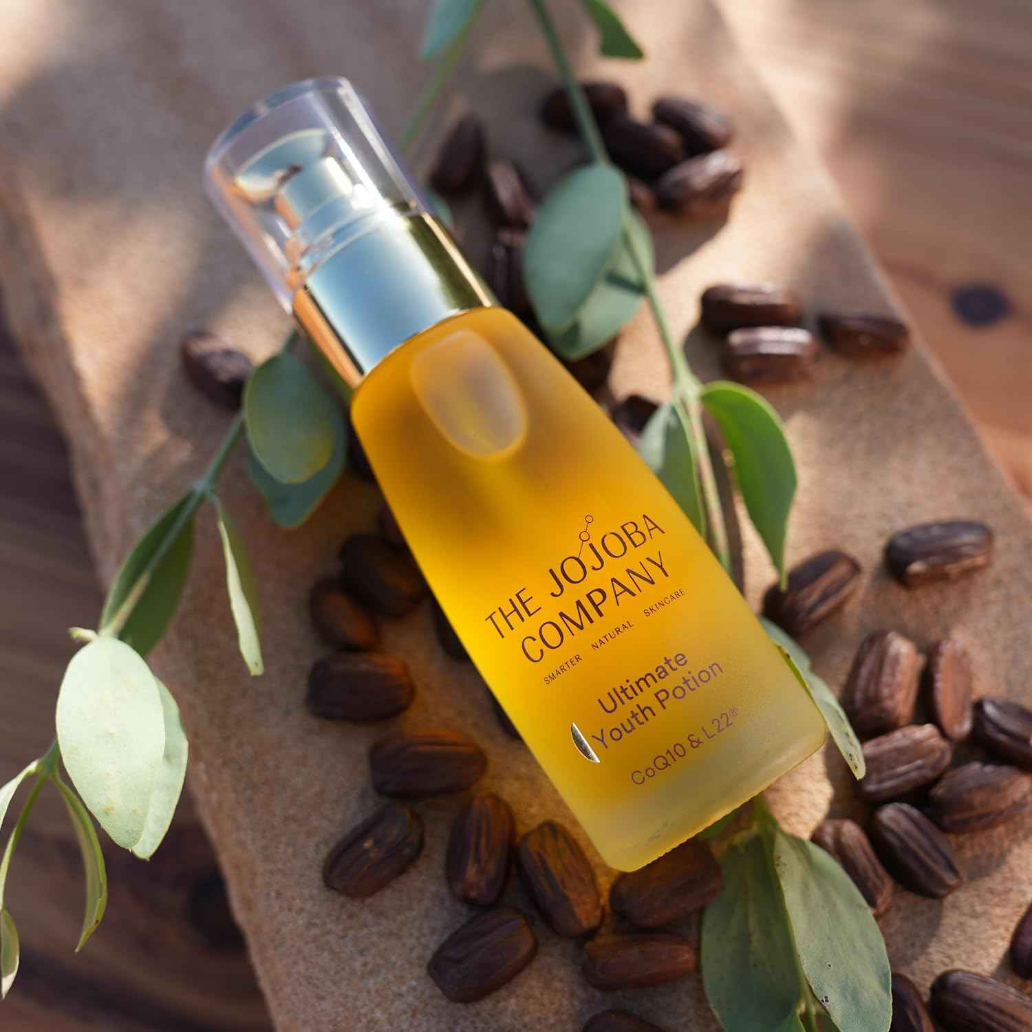 The Jojoba Company Ultimate Youth Potion, Maintains Youthful Glow, Improves Skin Elasticity & Firmness, Enriched w/Patented L22 Formula - Restores Skin Lipid Profile of a Healthy 22 Year Old, 50ml