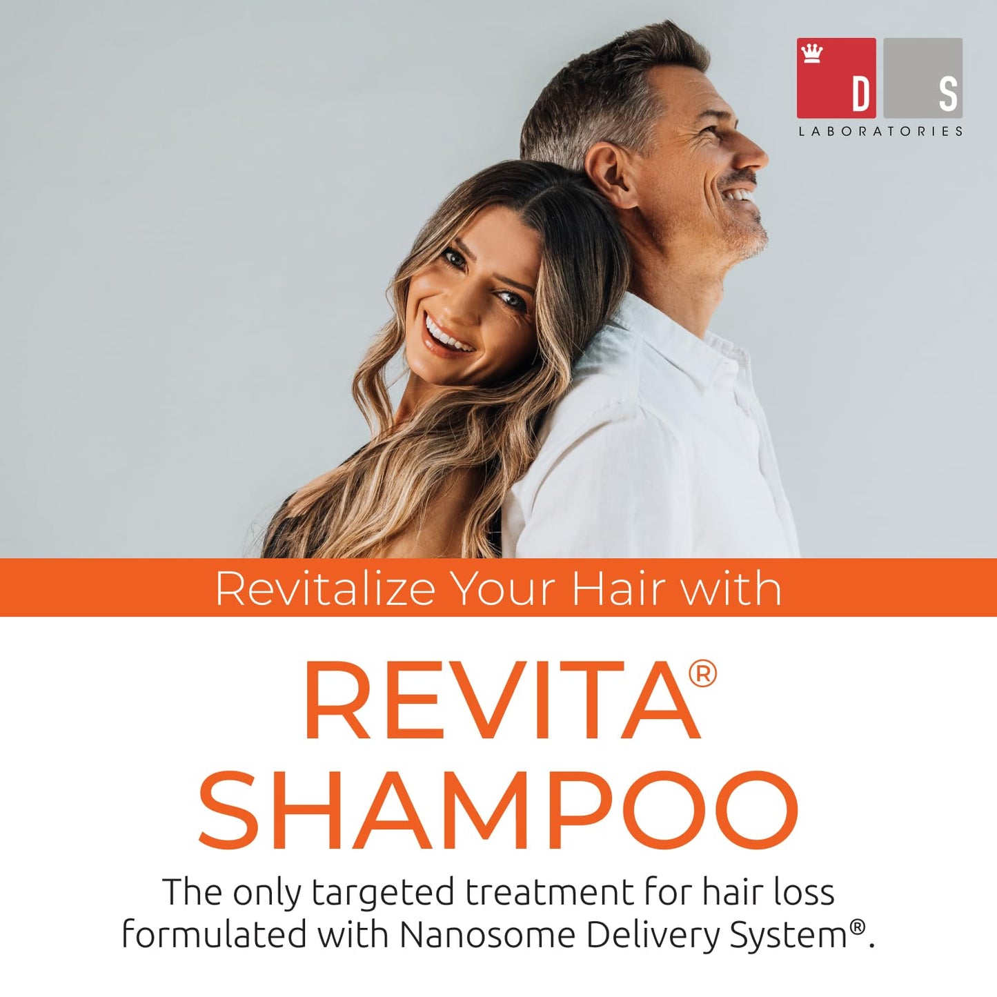 Revita Shampoo For Thinning Hair by DS Laboratories - Volumizing and Thickening Shampoo for Men and Women, Shampoo to Support Hair Growth, Hair Strengthening, Sulfate Free, DHT Blocker (7 fl oz) - 2 Pack