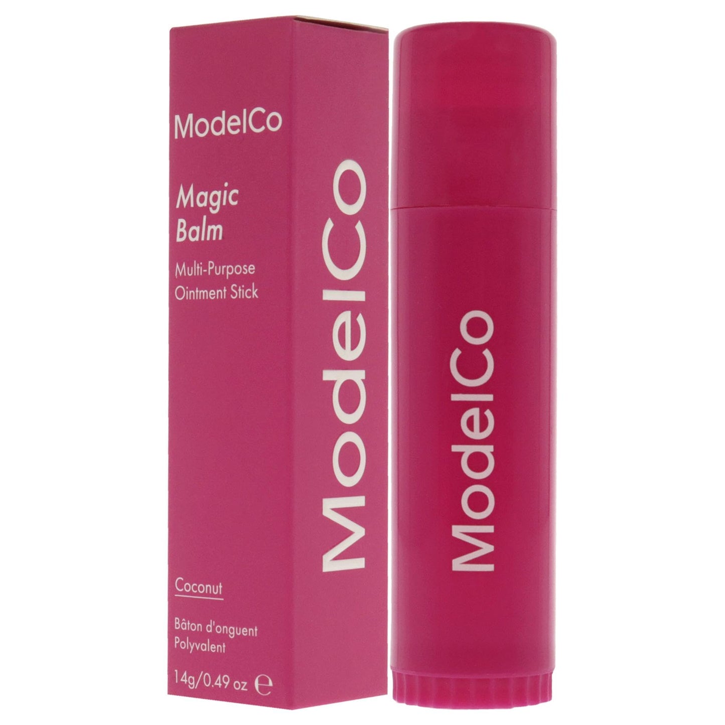 ModelCo Magic Balm - Glides On Effortlessly And Absorbs Instantly - Locks In Hydration For Hours - Multi-Purpose Tool - Lanolin Enriched Formula - Non-Greasy, Non-Sticky Formula - Coconut - 0.49 Oz