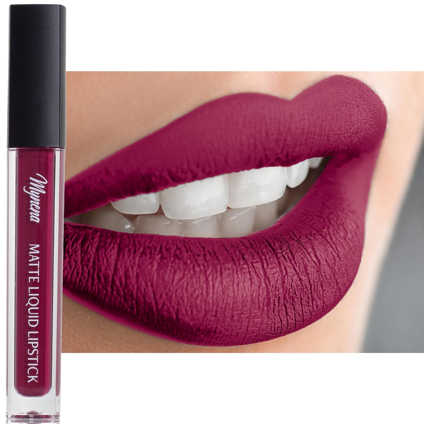 Mynena Berry Red Long-Lasting Matte Liquid Lipstick Intense Color Smudge-Proof & Waterproof Comfortable Hydrating Shea Butter Vegan & Cruelty-Free | Lisy