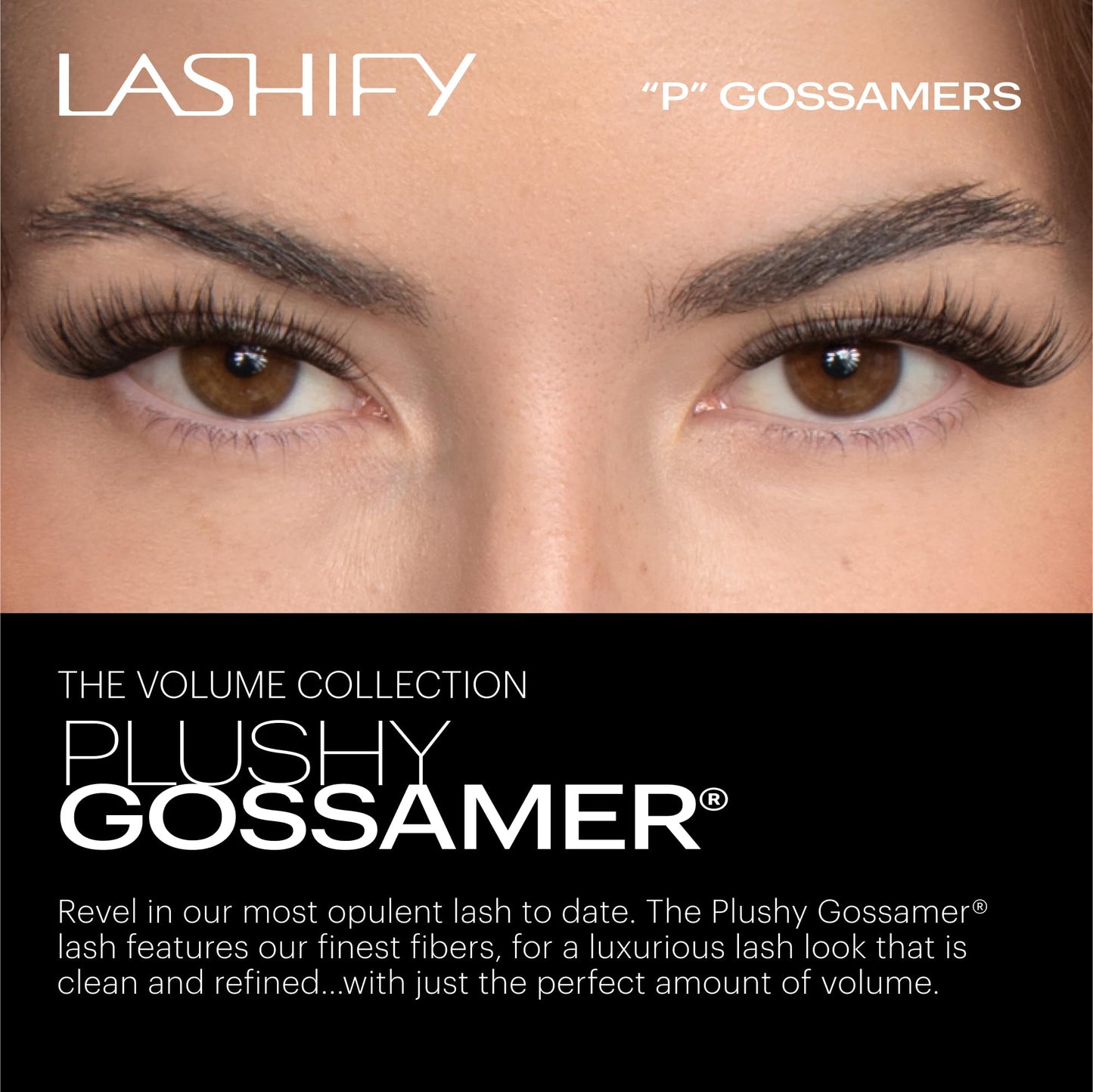 Lashify Plushy 13mm Gossamer Lashes in Black, Easy DIY False Lashes for a Voluminous Yet Still Natural Look