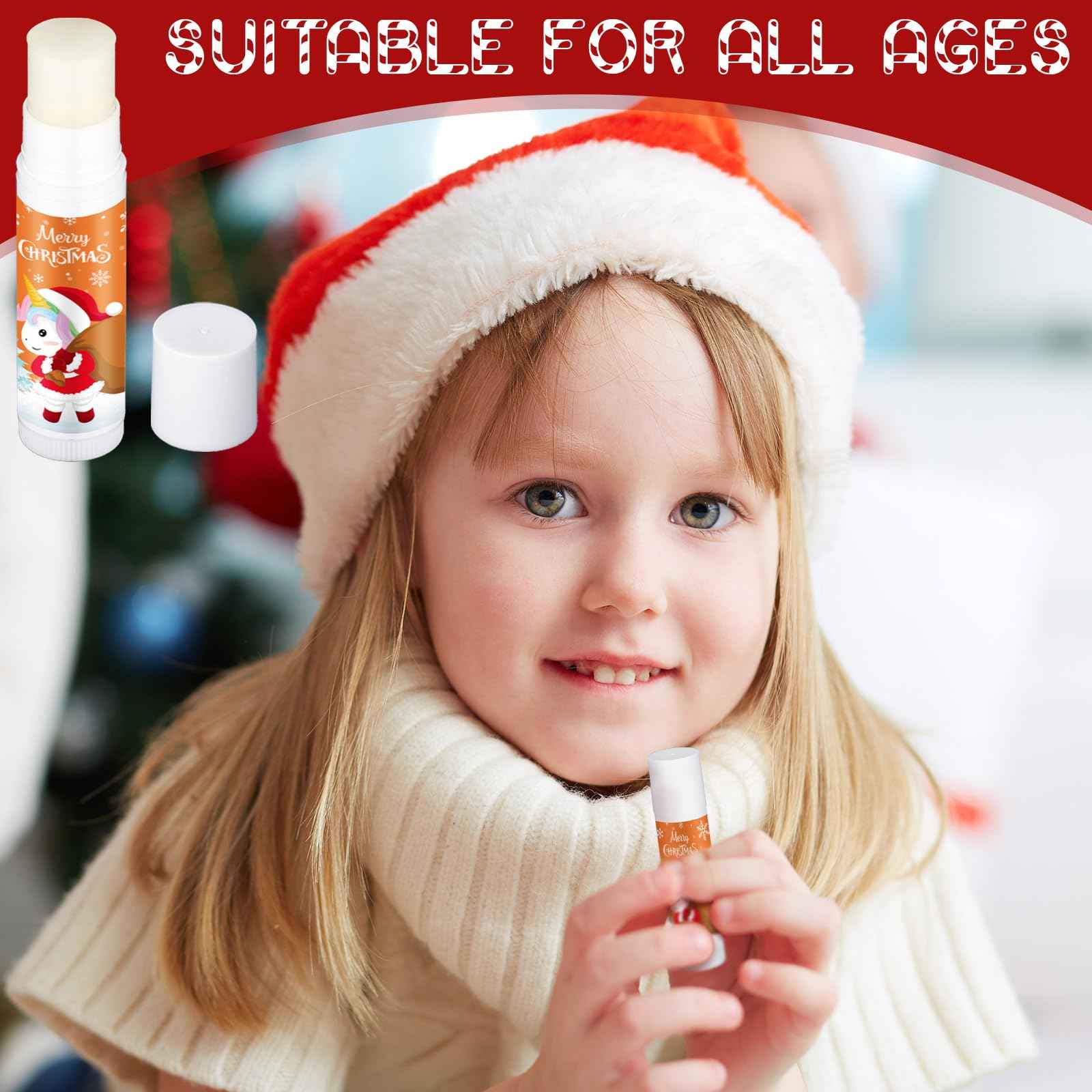 50 Pack Christmas Lip Balms Bulk Christmas Stocking Stuffers Small Xmas Gifts for Coworkers Gingerbread Man Snowman Holiday Thank You Employee Appreciation Gifts for Coworkers Adults Women Men Staff