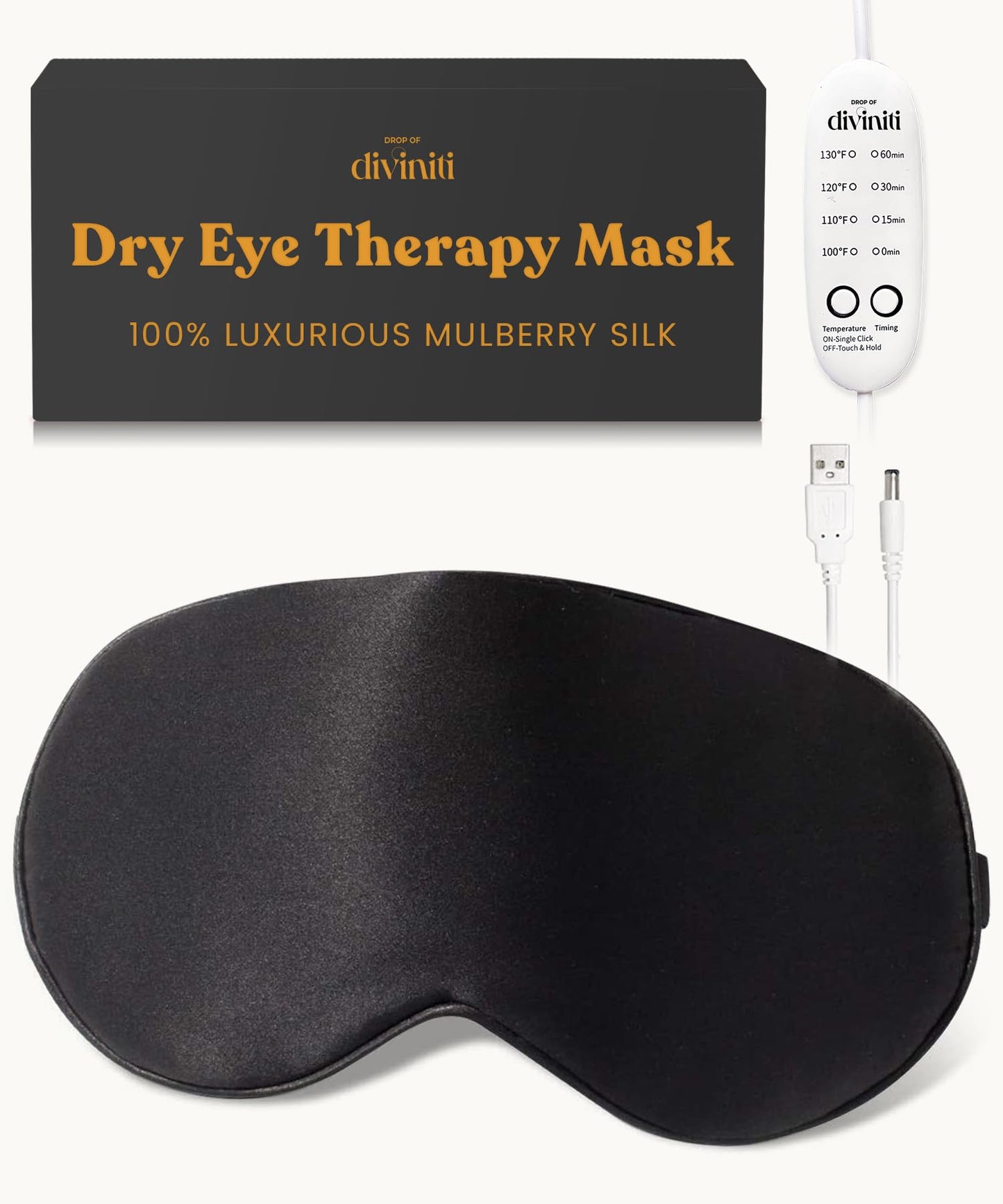 Heated Eye Mask for Dry Eye Relief - Stye Eye Treatment, Warming Eye Mask for Dry Eyes Mask Warm Compress for Eyes, Sinus Mask Heated Eye Patch - Dry Eye Mask with Moist Heat Electric Warming - Black