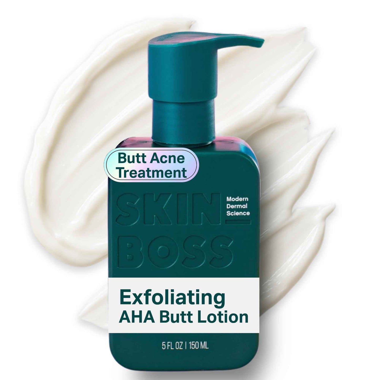 SKIN BOSS Anti-Blemish Body Lotion for Buttne, Back Acne, Inner Thighs & Chest, Targets Folliculitis, Scars & Dark Spots, Daily Use Hydrating Cream for Women & Men of All Skin Types, 5 Oz