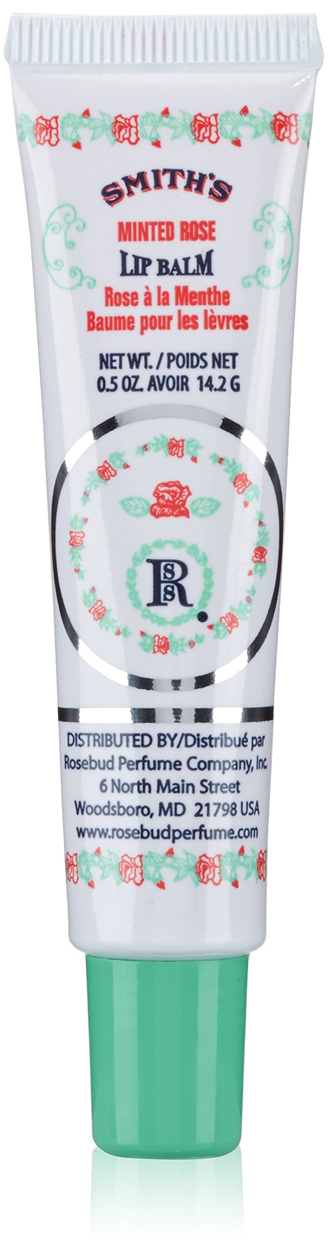 Smith's Rosebud Perfume Co. Minted Rose Lip Balm in a Tube .5 oz