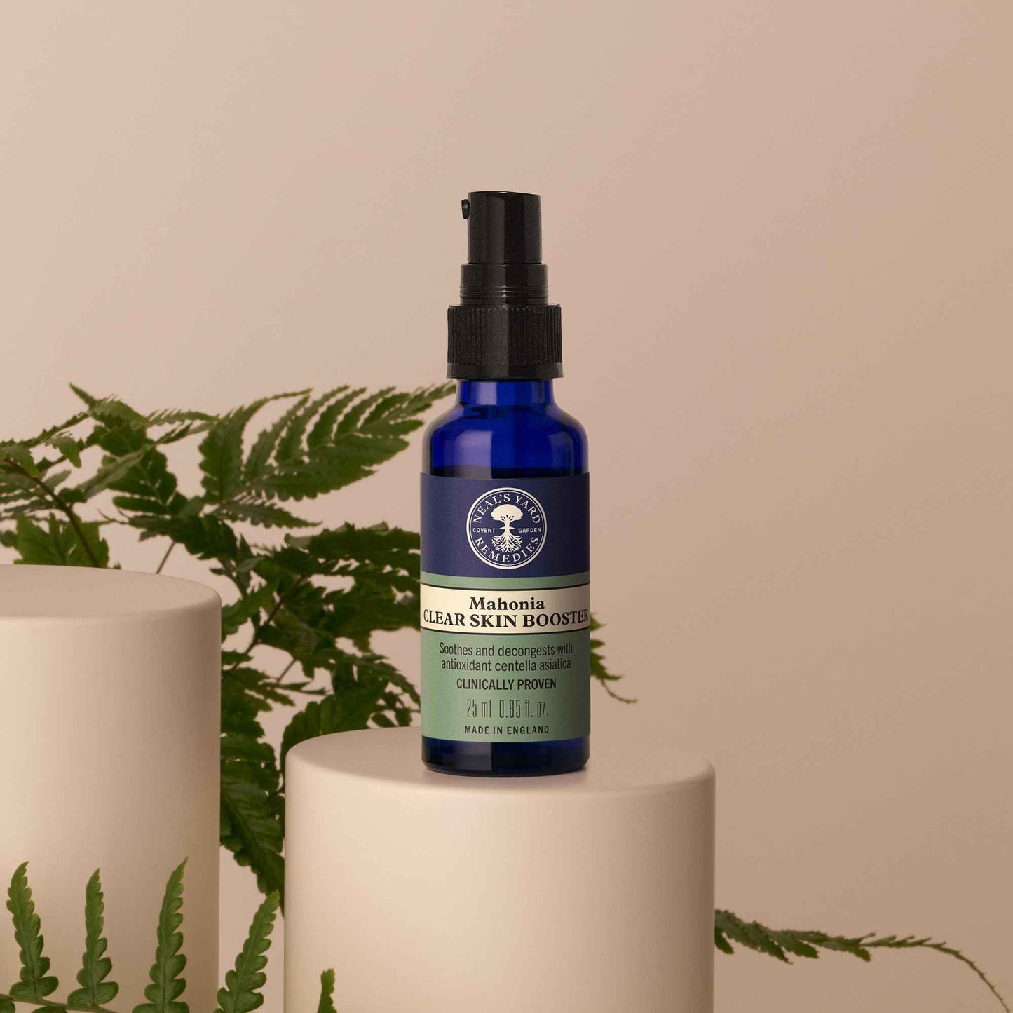 Neal's Yard Mahonia Booster with Antioxidant Centella Asiatic for Oily, Acne Prone Skin, Unclogs Pores, Balances & Purifies Face, Cruelty Free, 25mL