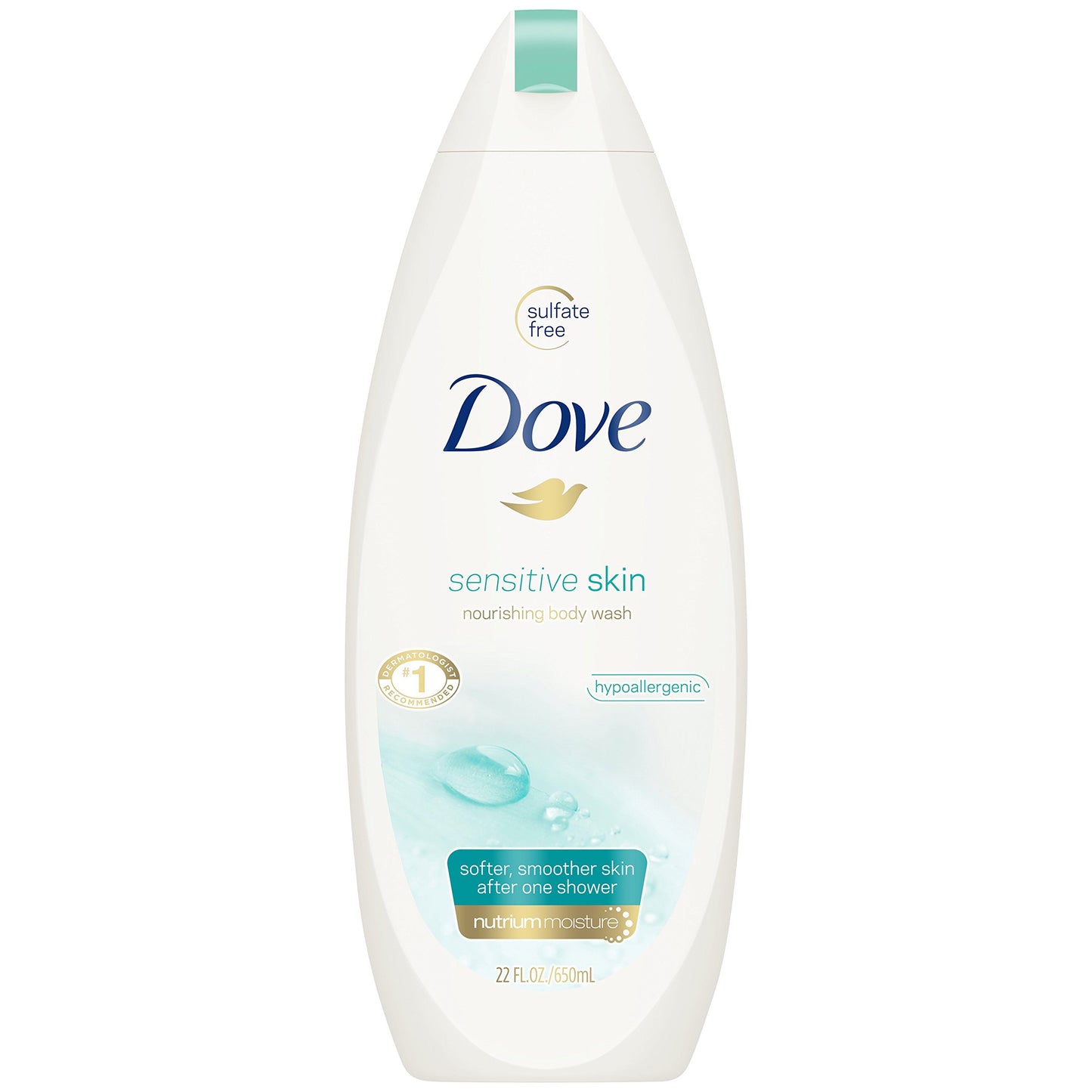 Dove Body Wash, Sensitive Skin 24 oz, Pack of 3