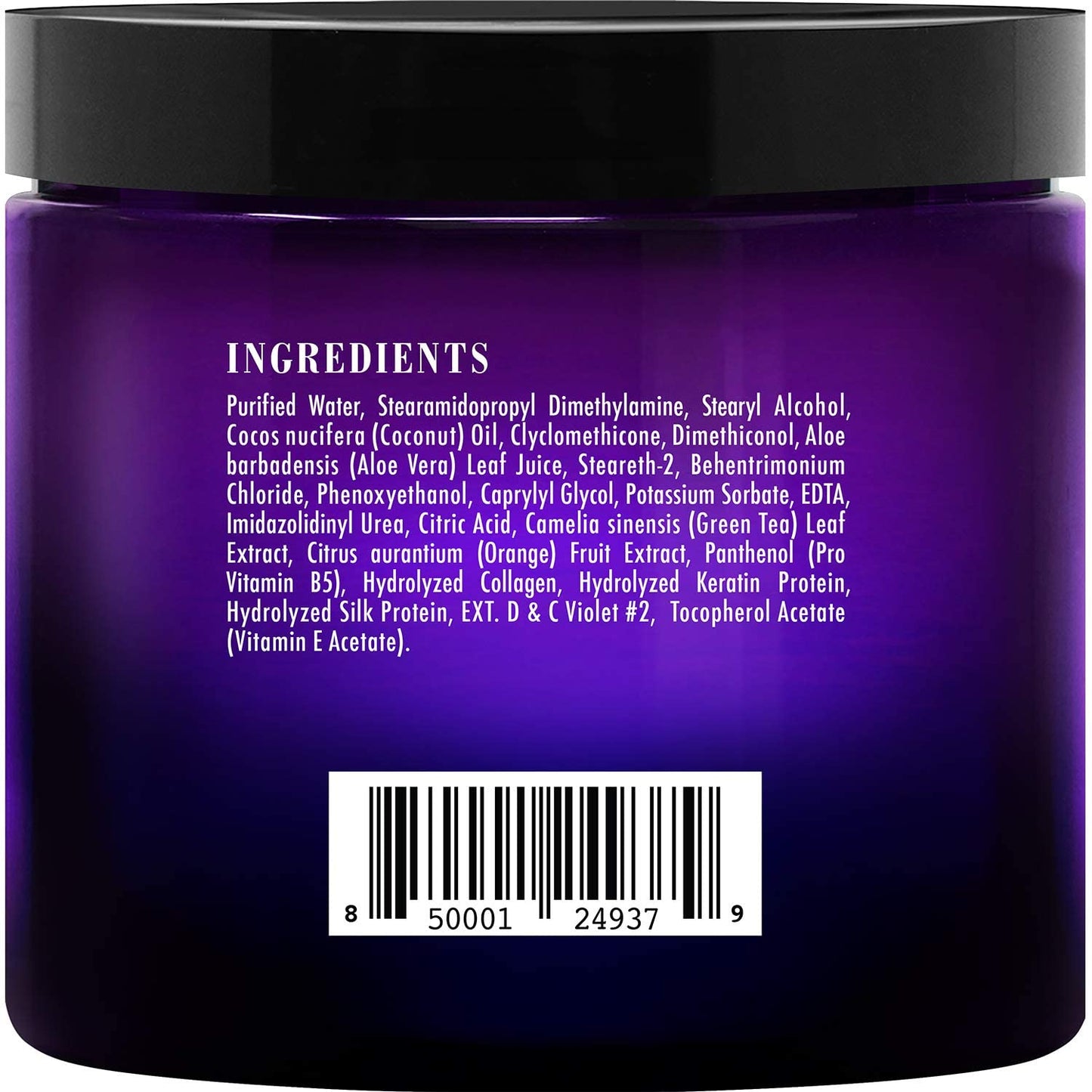 Botanic Hearth Purple Hair Mask - for Blonde, Silver and Gray Hair, Sulfate & Paraben Free - 8 fl oz