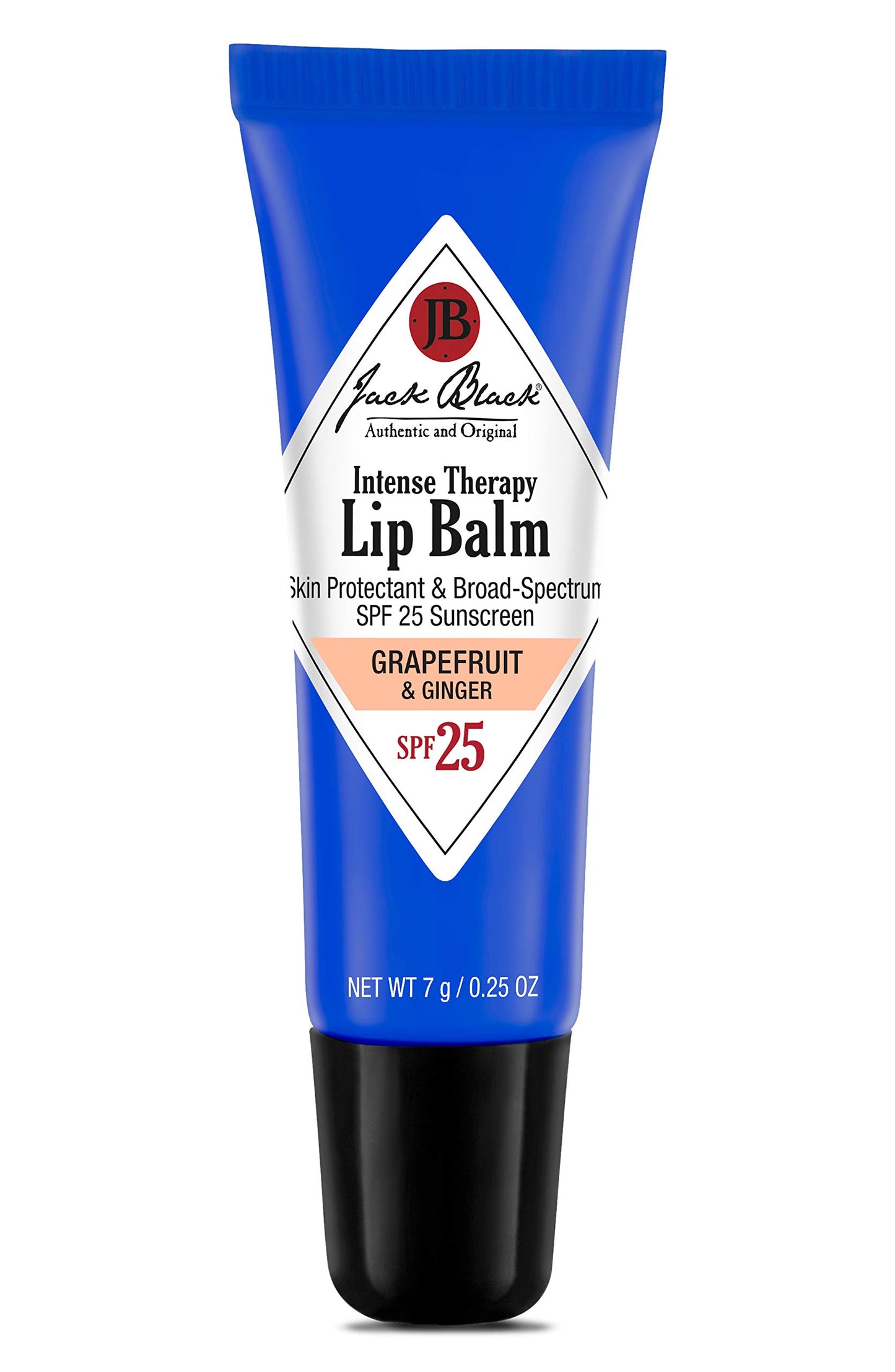 Jack Black , Intense Therapy Lip Balm SPF 25, 0.25 Ounce, Grapefruit/Ginger