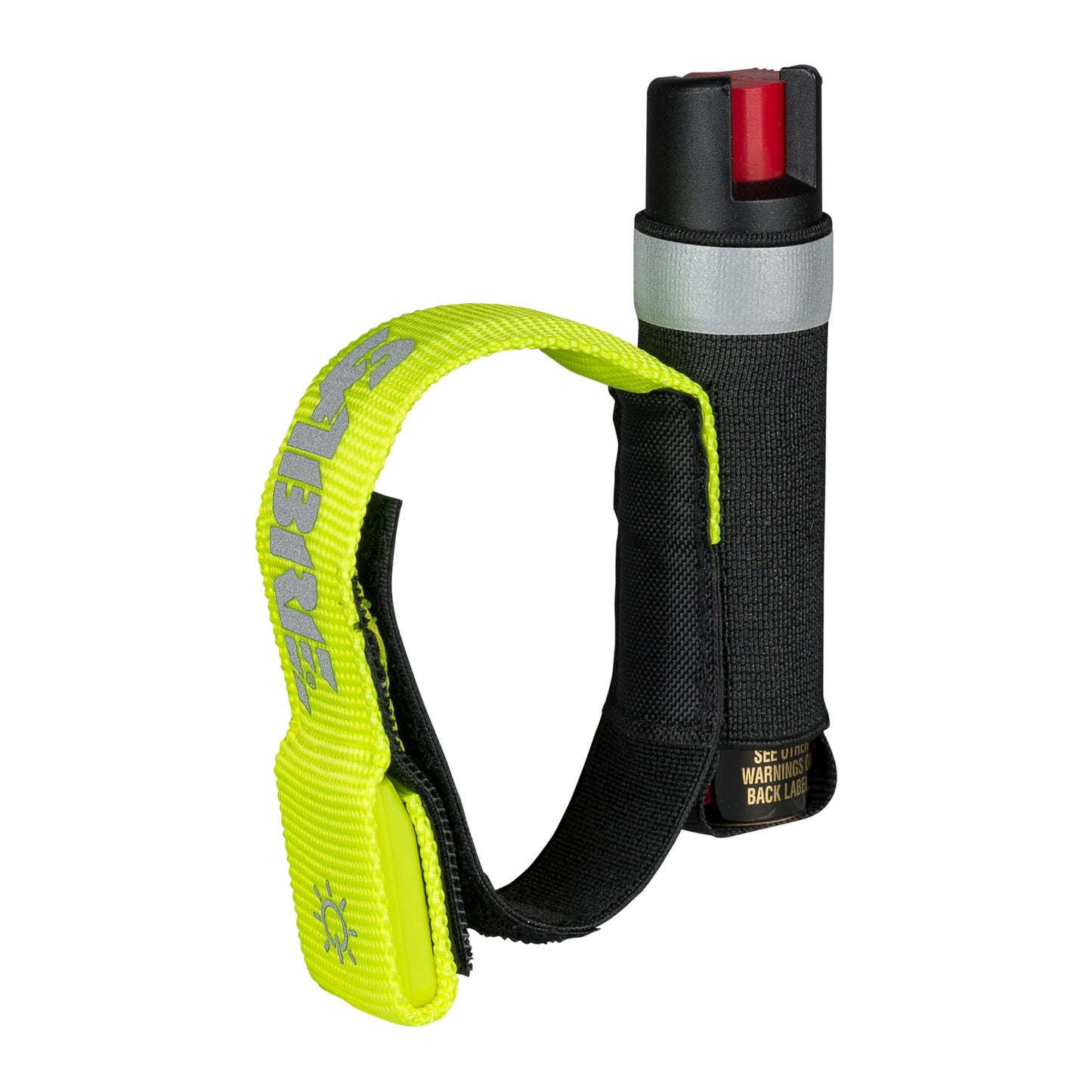 SABRE Runner Pepper Gel for Self Defense with Adjustable LED Hand Strap for Running, Always On or Flashing Light, Ambidextrous Fit, Max Strength 35 Bursts, Protect Against Multiple Threats, 0.67 fl oz